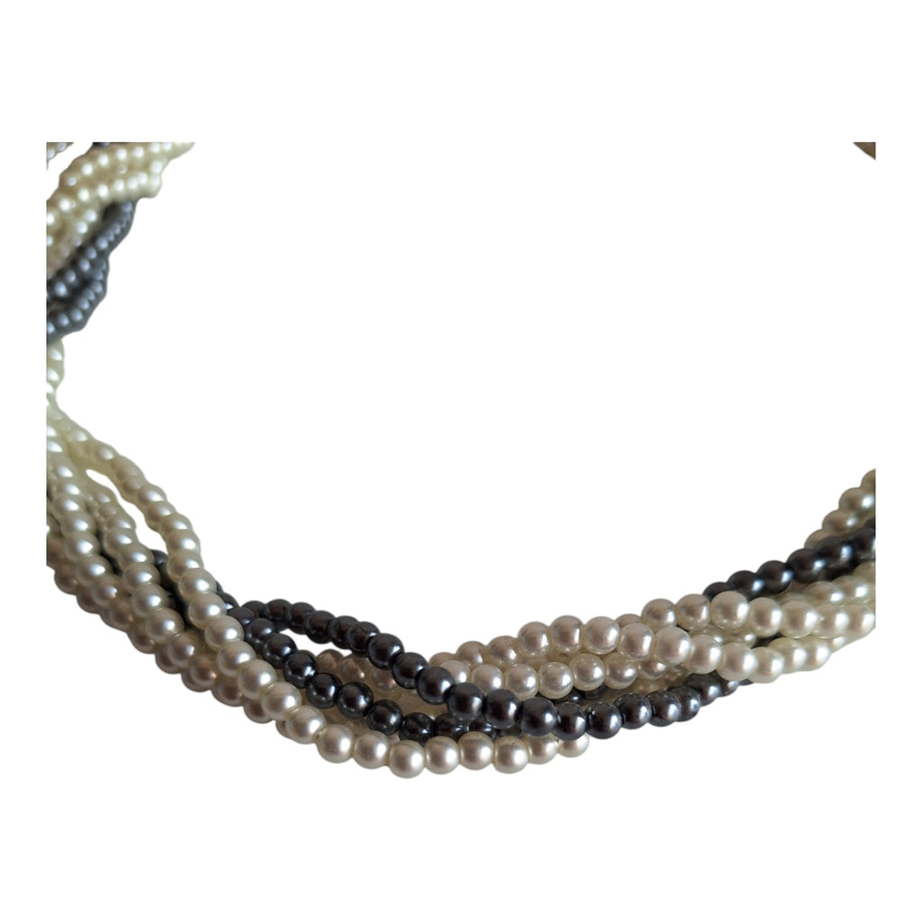 Faux pearl necklace