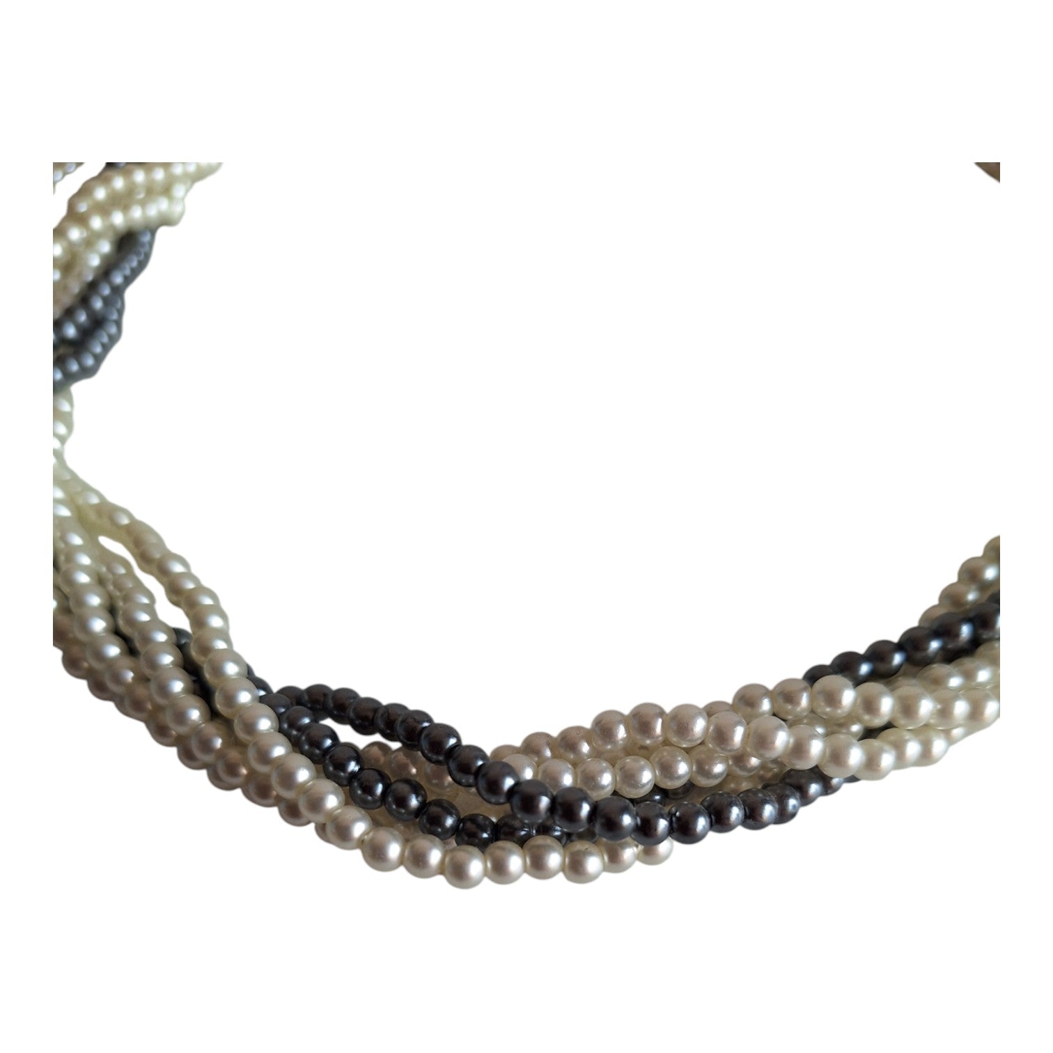 Faux pearl necklace