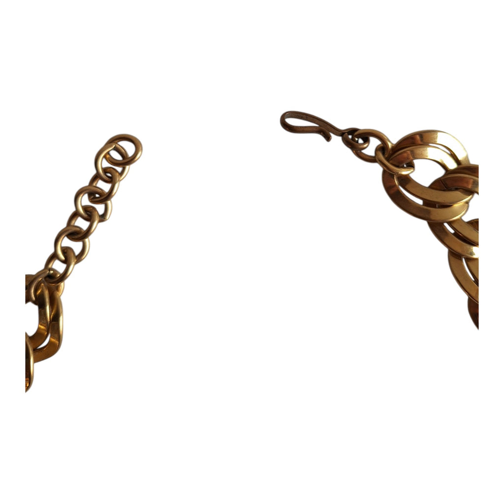 Gold-colored necklace with large links