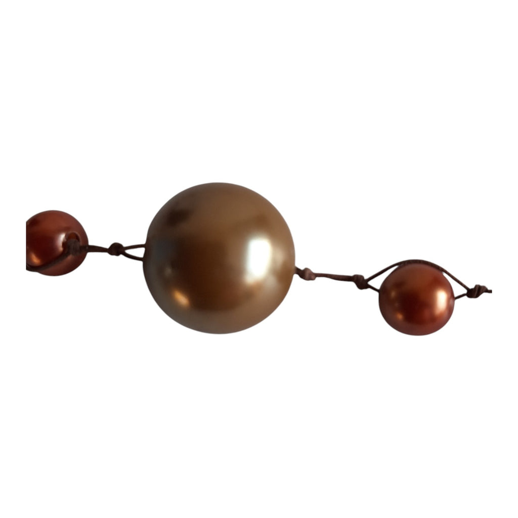 Wooden bead necklace