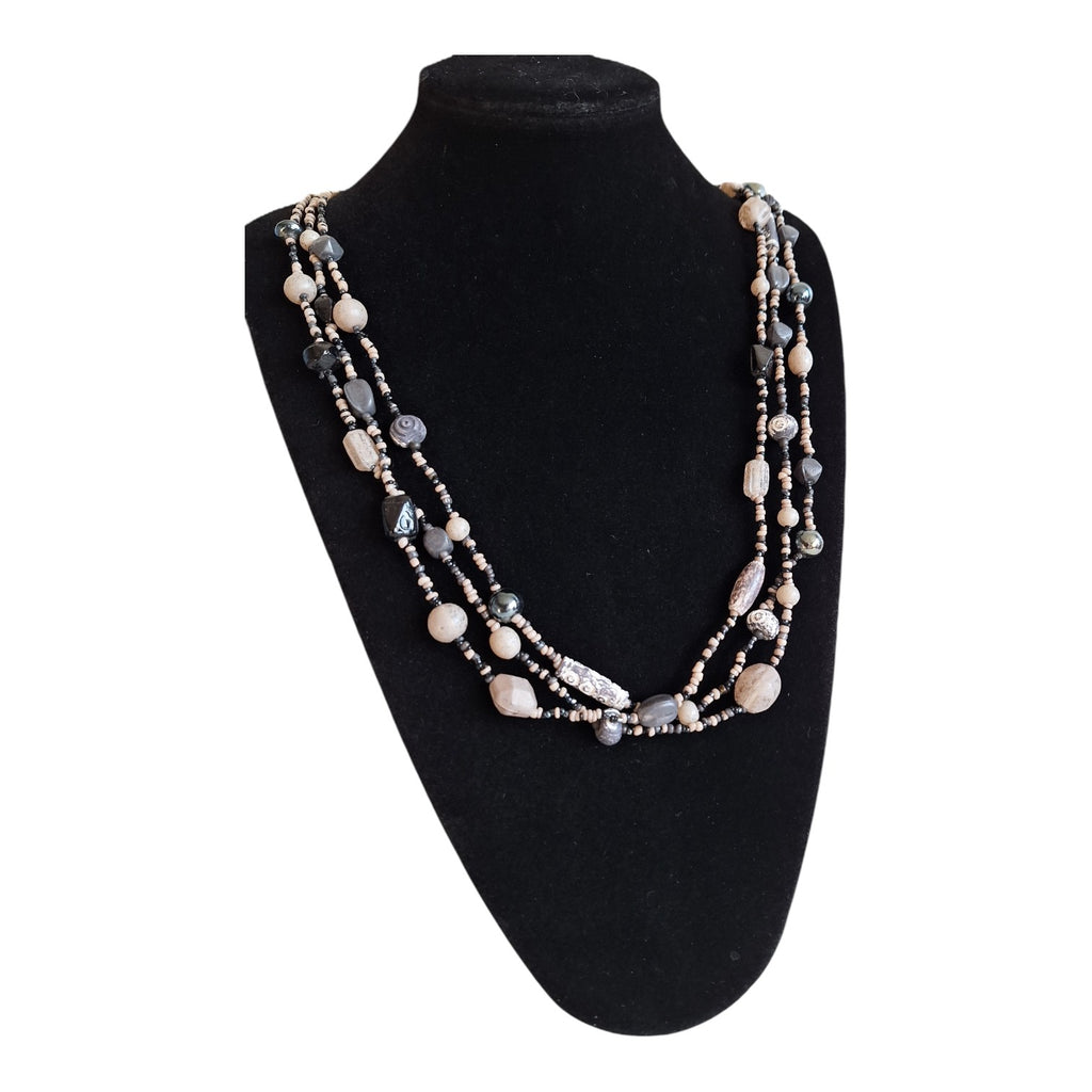 three-row necklace