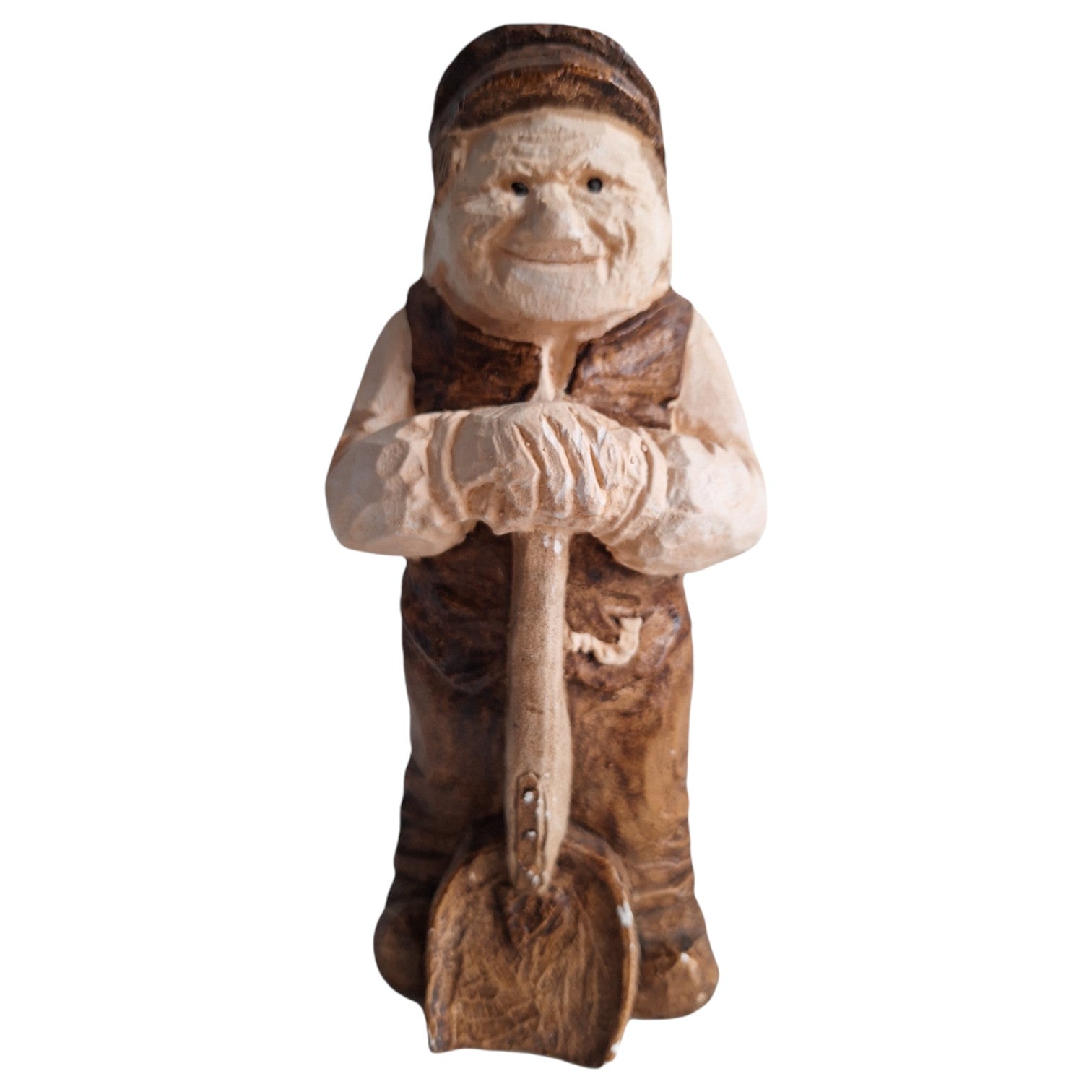Gipsfigur Mann mit Spaten – Ole Ove Ovesen, signiert OOO, Dänemark
