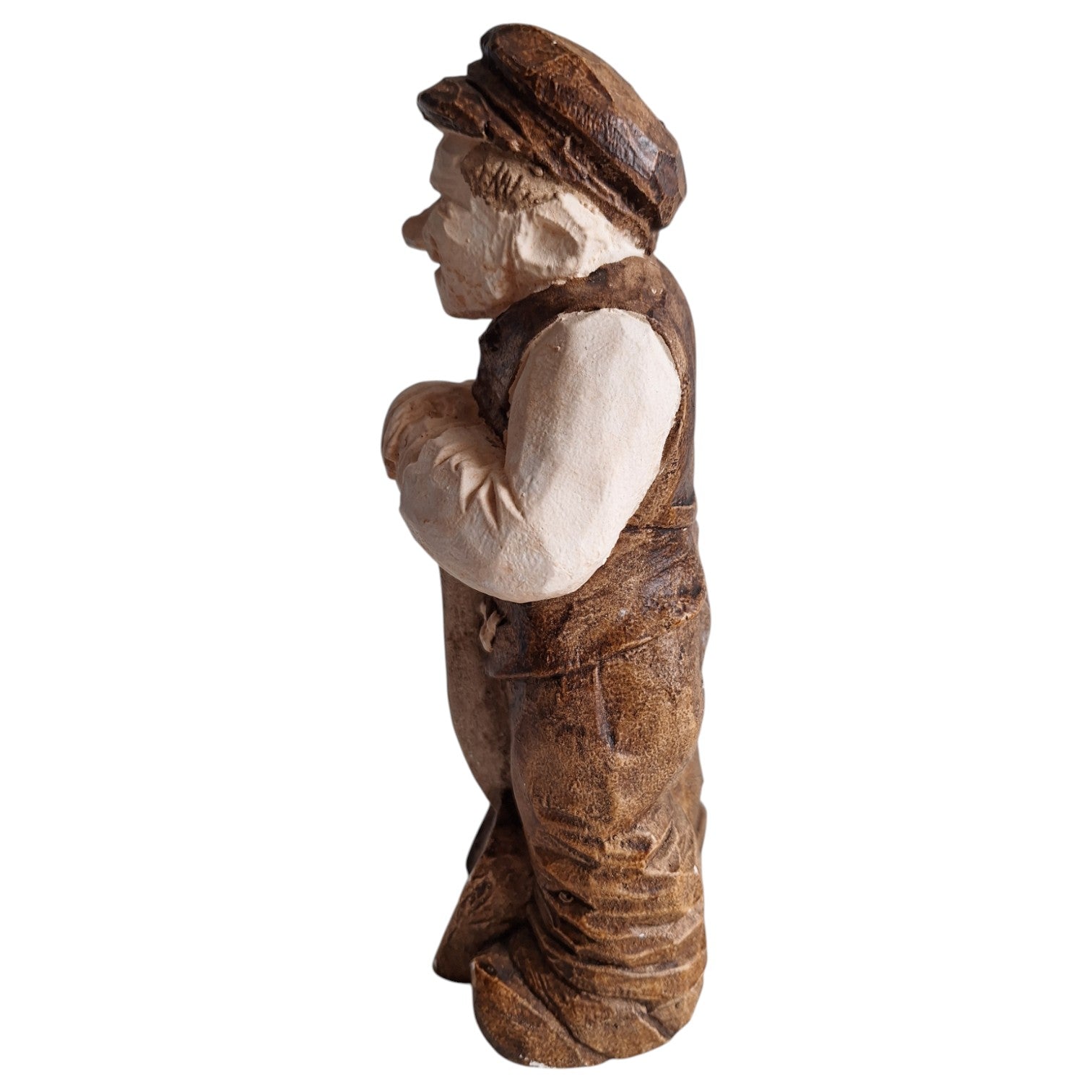 Gipsfigur Mann mit Spaten – Ole Ove Ovesen, signiert OOO, Dänemark