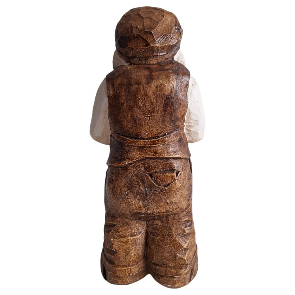 Gipsfigur Mann mit Spaten – Ole Ove Ovesen, signiert OOO, Dänemark