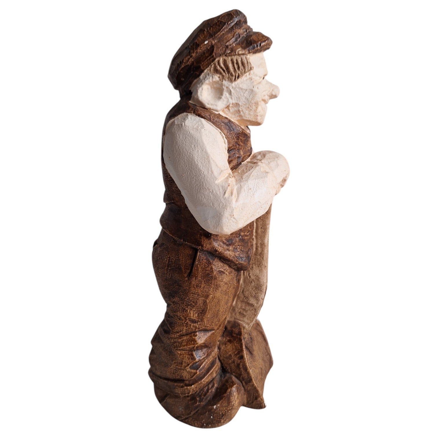 Gipsfigur Mann mit Spaten – Ole Ove Ovesen, signiert OOO, Dänemark