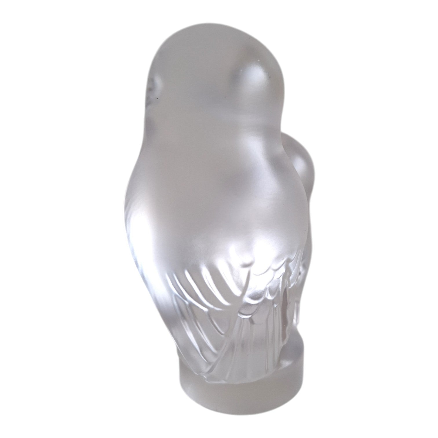 Cristal de Sèvres | Eulen-Figurengruppe | Matte Ausführung | 80er-90er Jahre