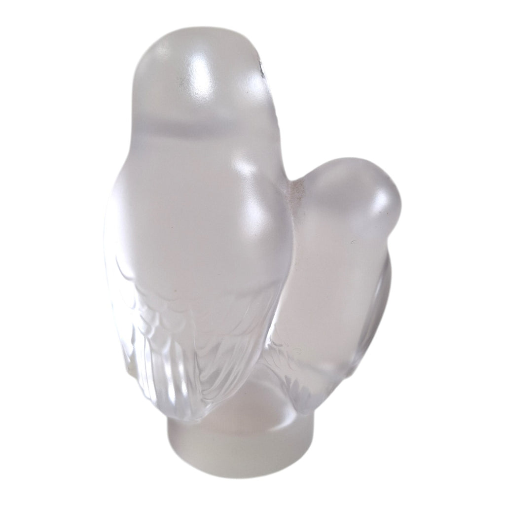 Cristal de Sèvres | Eulen-Figurengruppe | Matte Ausführung | 80er-90er Jahre