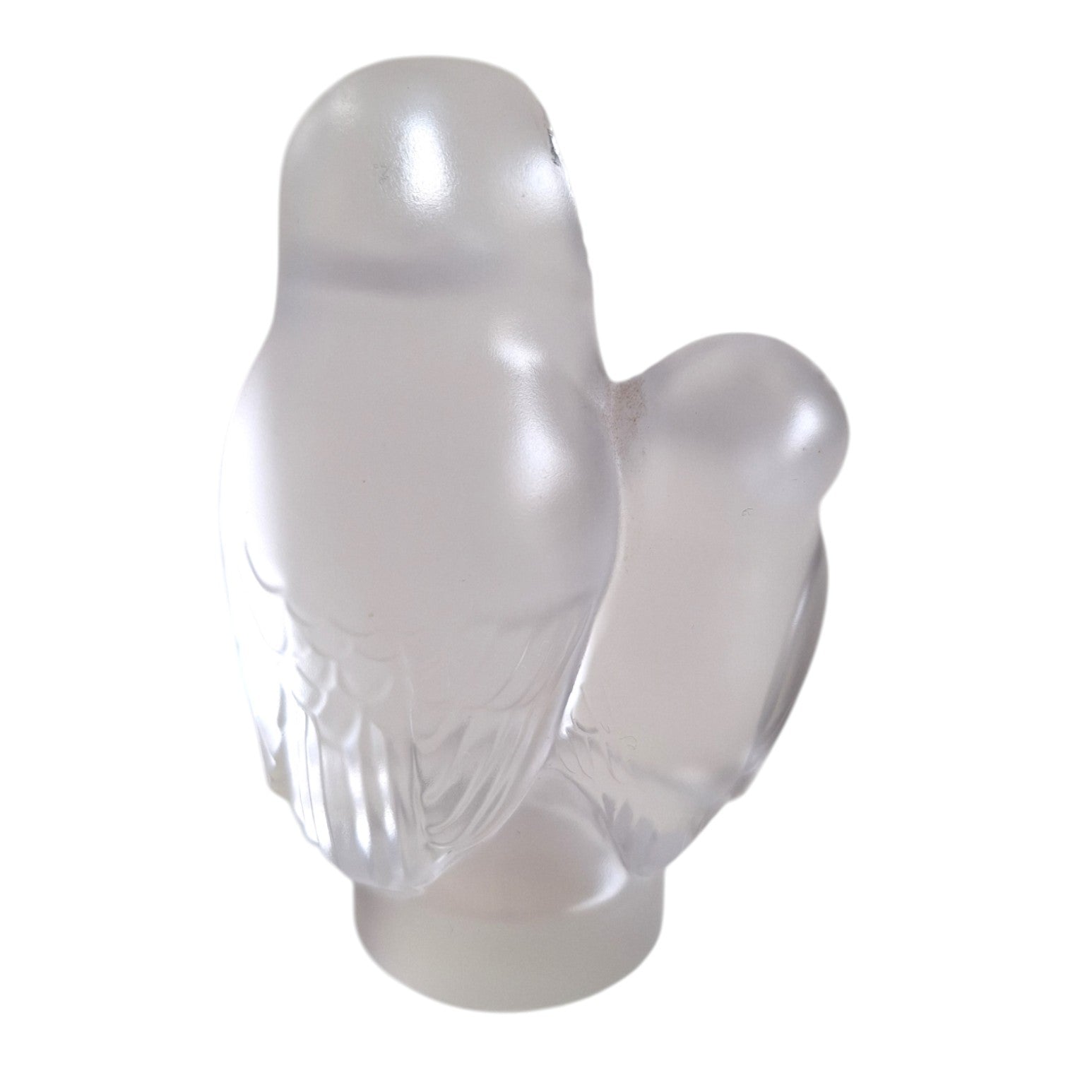 Cristal de Sèvres | Eulen-Figurengruppe | Matte Ausführung | 80er-90er Jahre