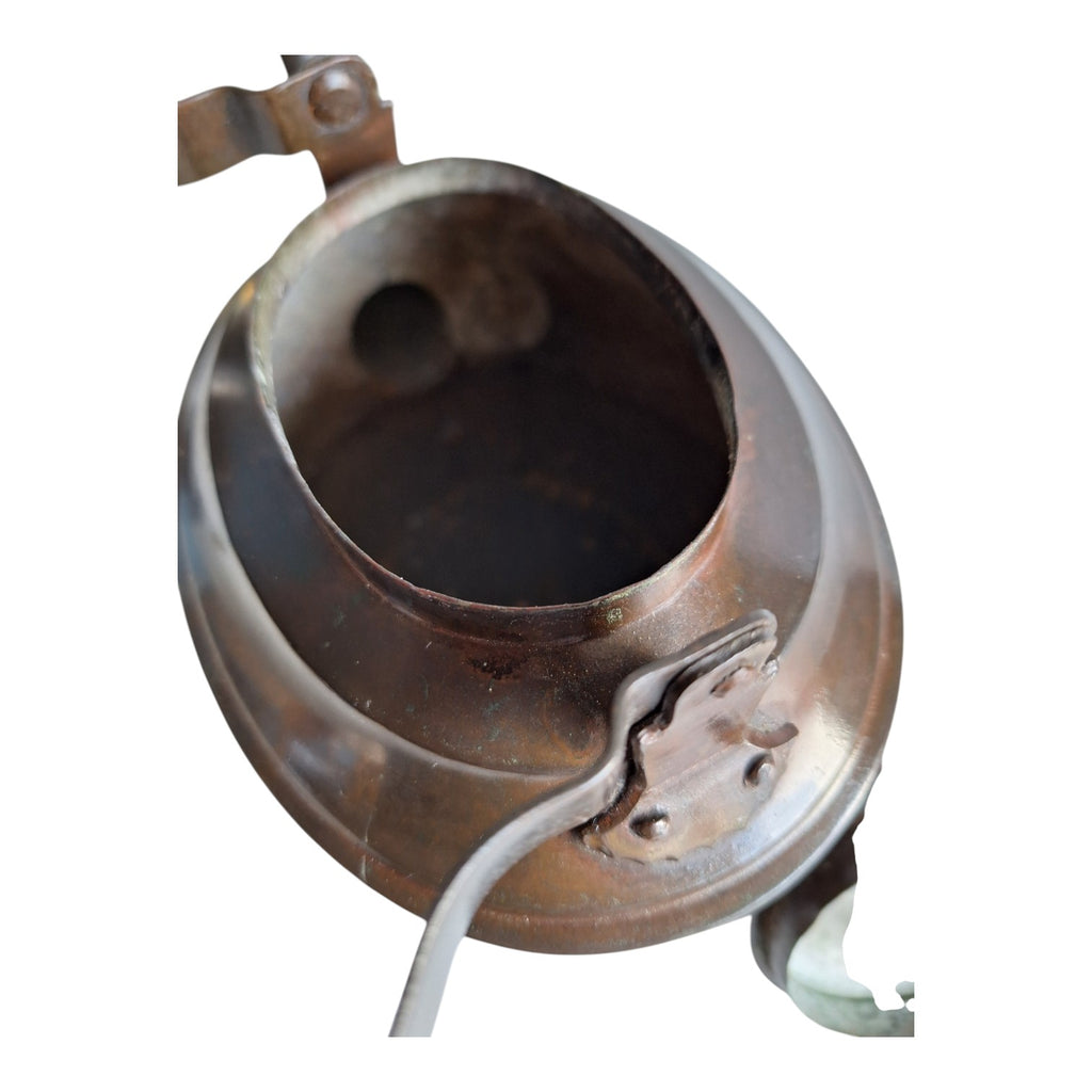 Teekessel oval, Rotkupfer hoch 15,5 cm