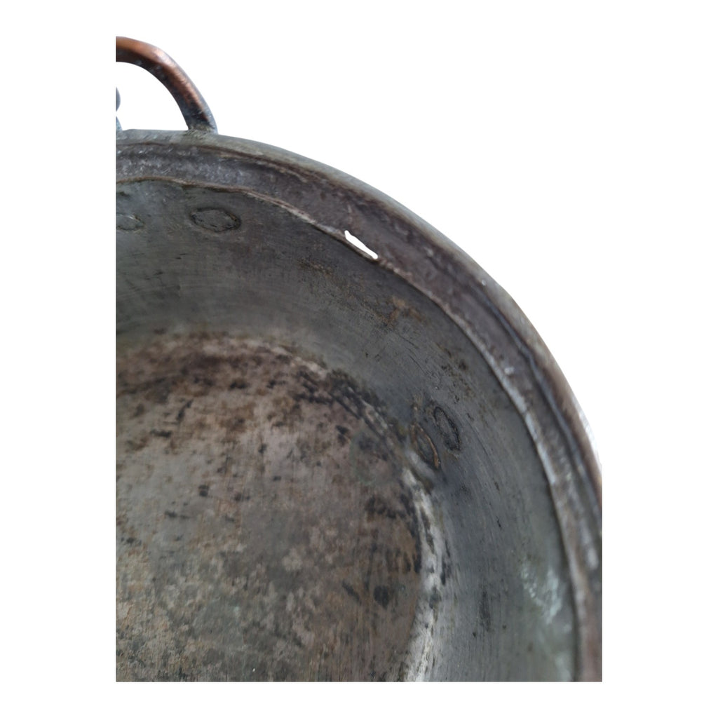 antikes Rotkupferpfännchen, 7 cm hoch