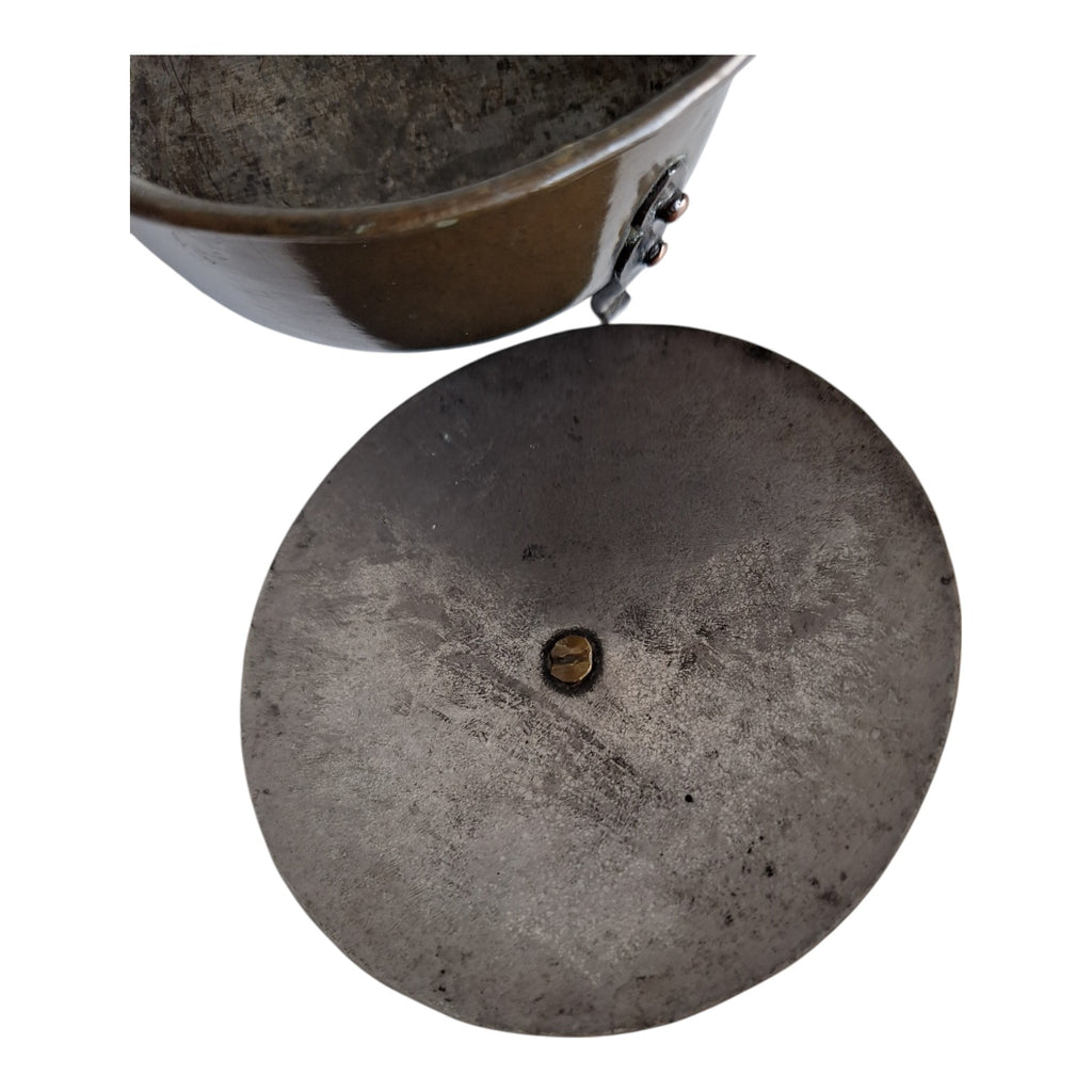 antikes Rotkupferpfännchen, 7 cm hoch