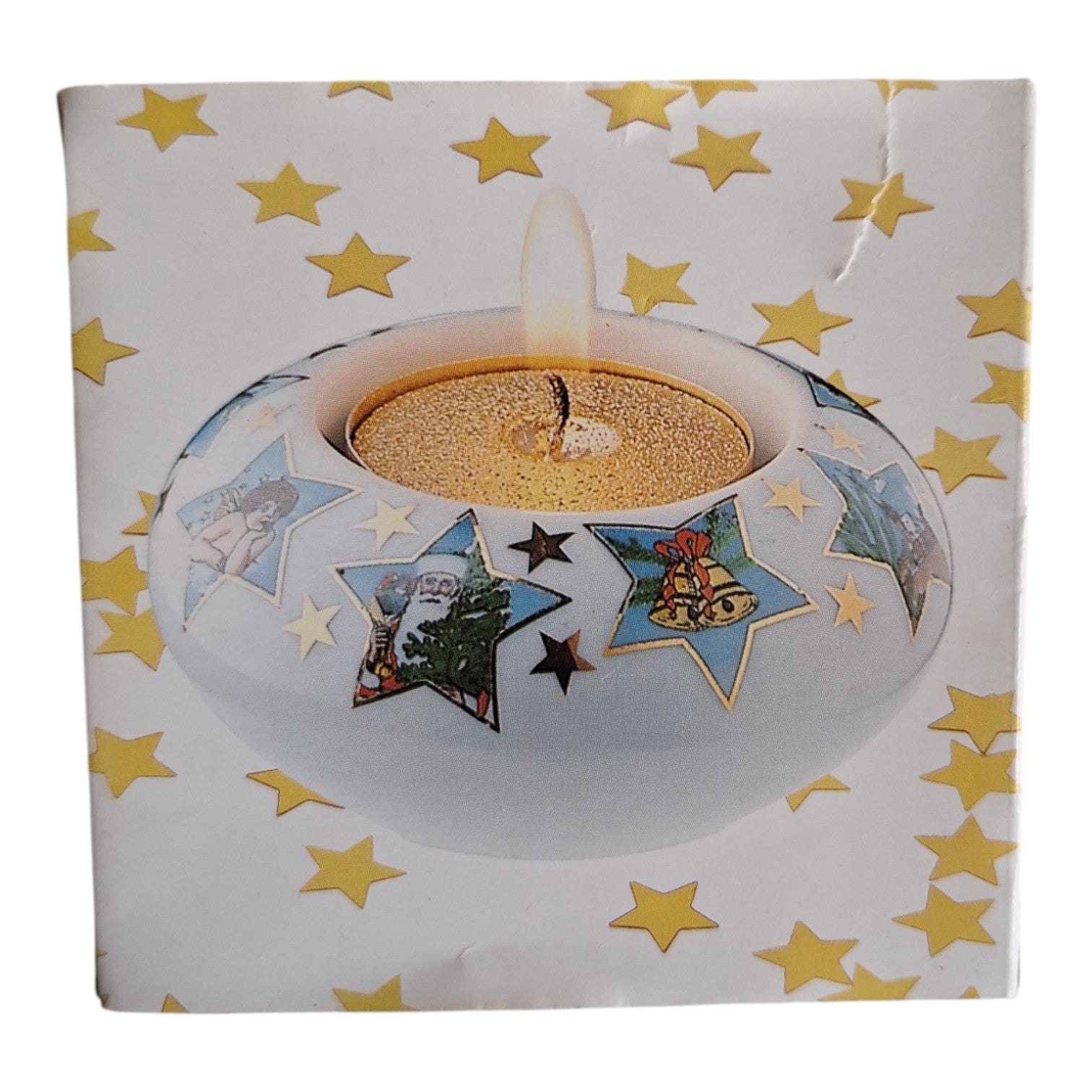 Weihnachtskerzenhalter Arzberg Sternerthaler | Gold Teelichthalter | Keramik