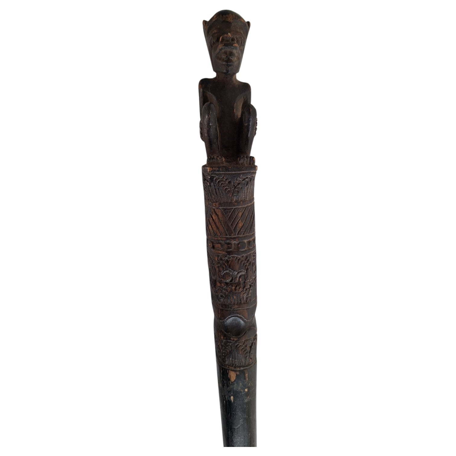 Afrikanischer Zeremonialstab – traditioneller Gehstock mit Symbolik