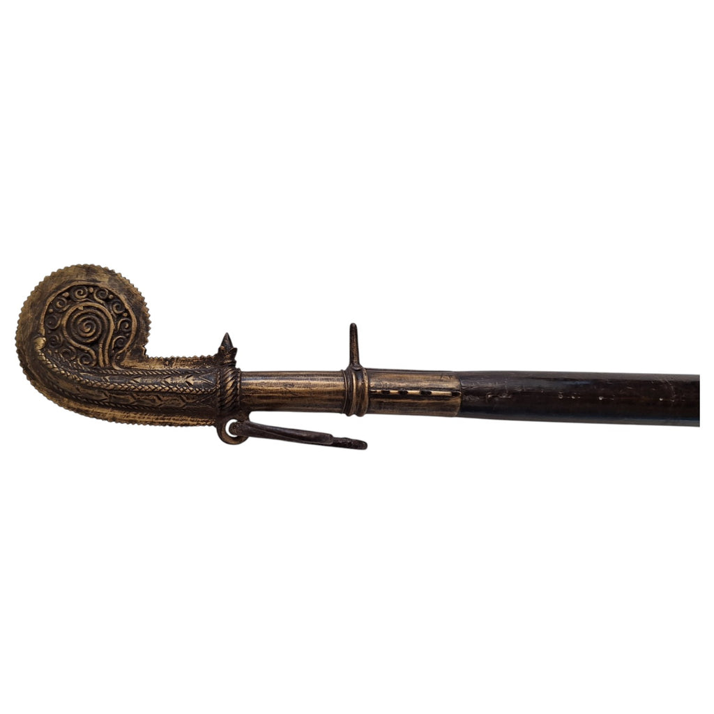Vellikol teakwood scale with bronze fittings – India, ca. 1900–1920