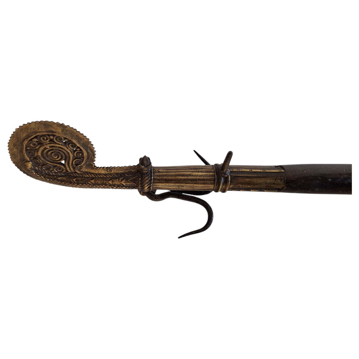 Vellikol teakwood scale with bronze fittings – India, ca. 1900–1920