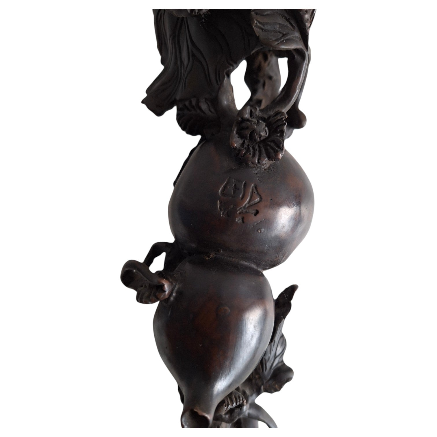 Handgeschnitztes Ruyi-Holzornament – China, 1950er-1960er Jahre