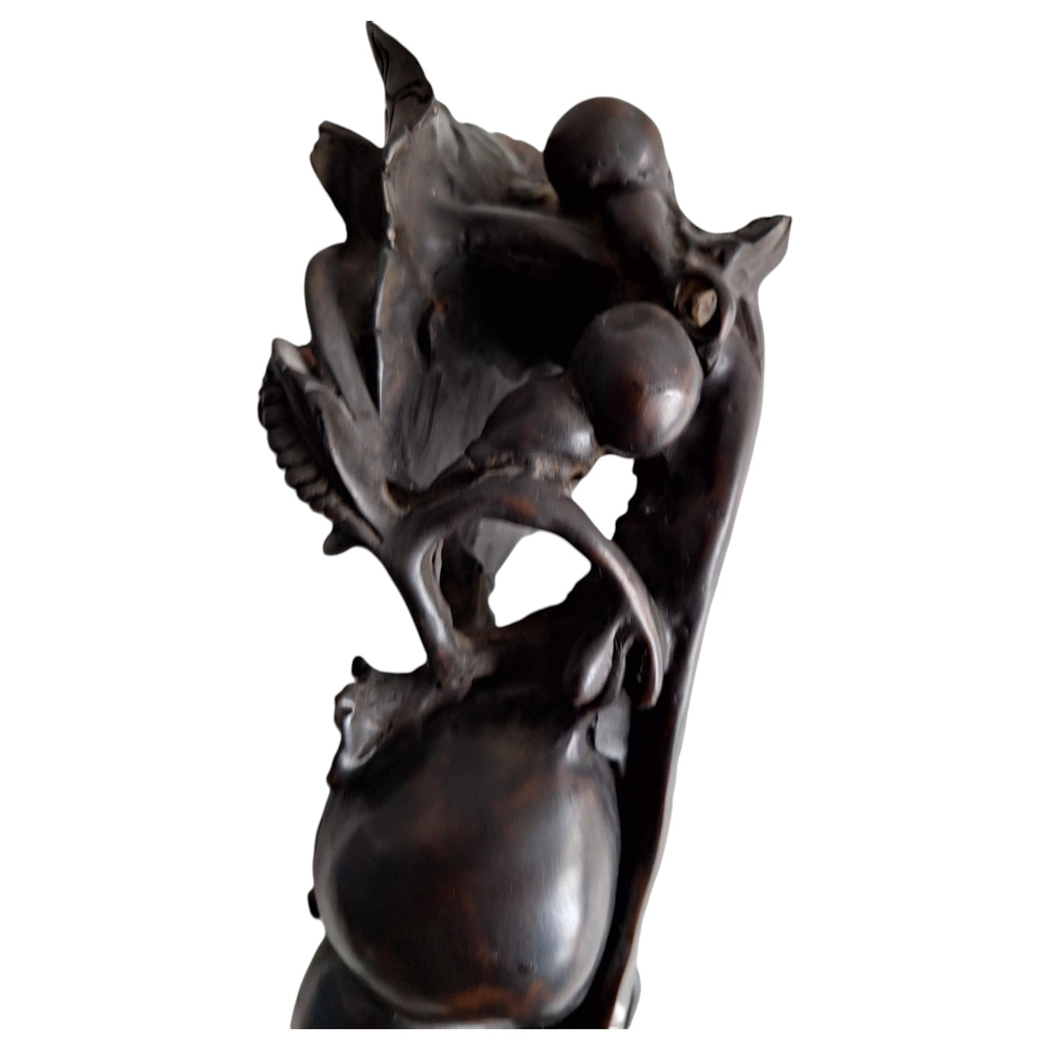 Handgeschnitztes Ruyi-Holzornament – China, 1950er-1960er Jahre