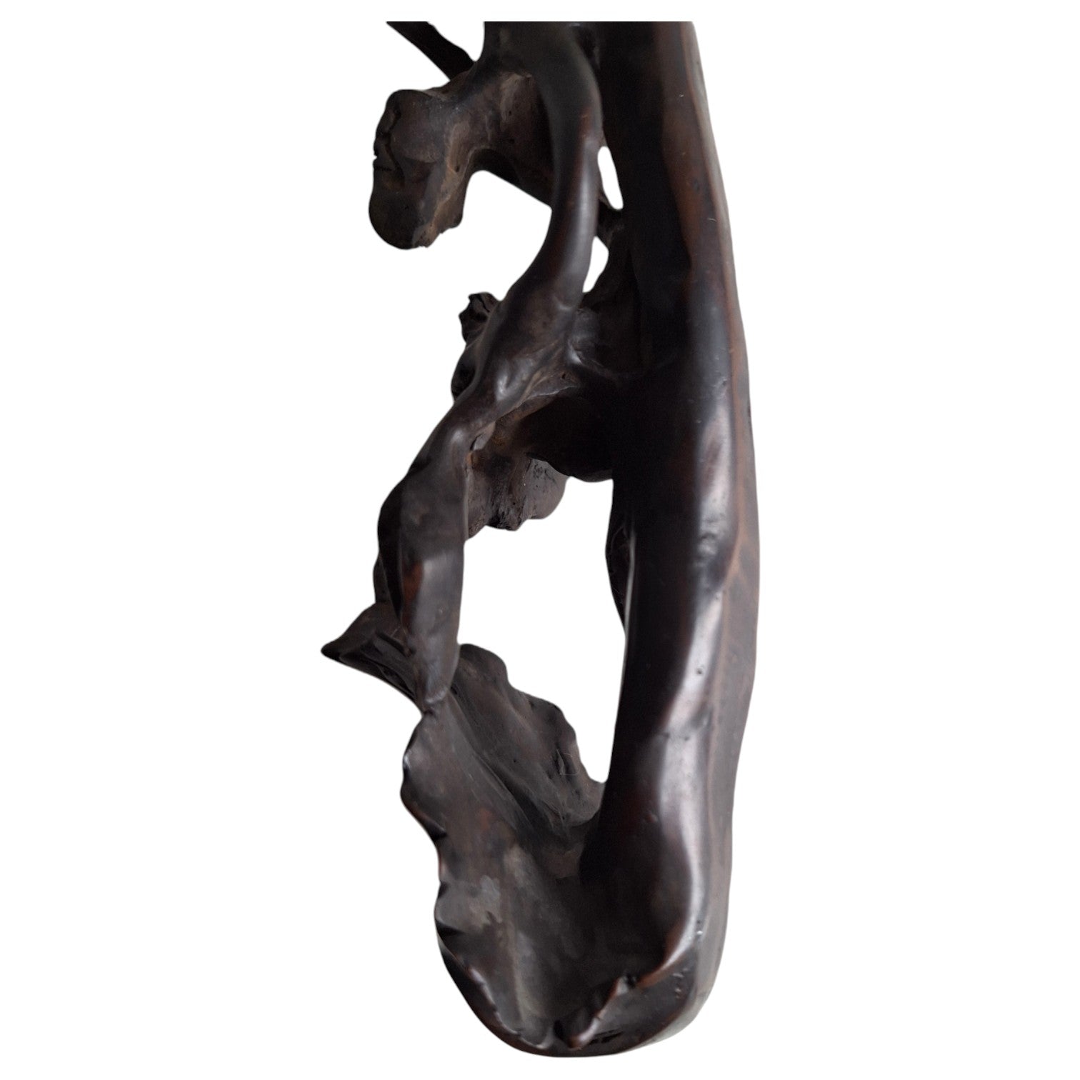 Handgeschnitztes Ruyi-Holzornament – China, 1950er-1960er Jahre