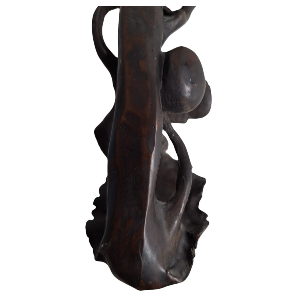 Handgeschnitztes Ruyi-Holzornament – China, 1950er-1960er Jahre