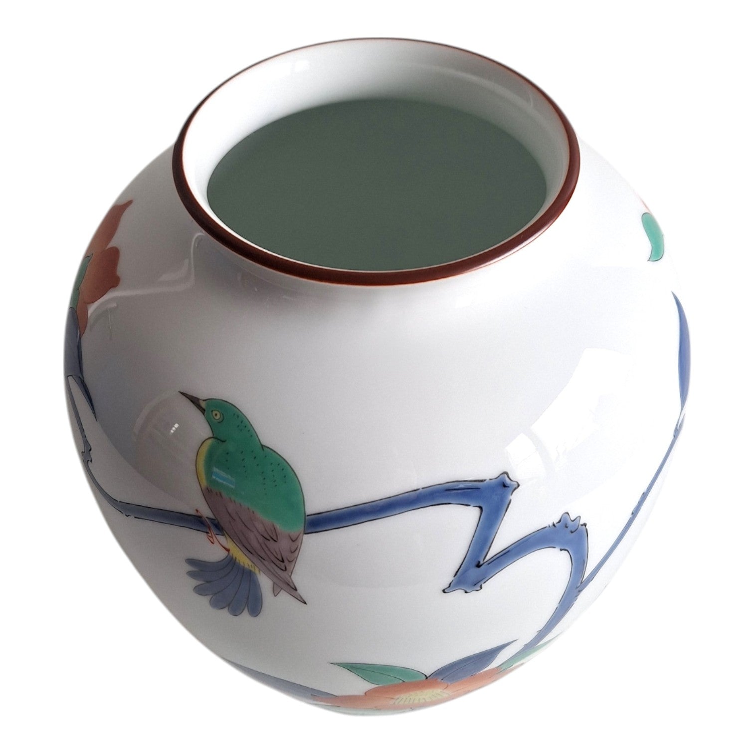Koransha Sakaida Kakiemon Vase – Handbemalt, Signiert, Japan 1982
