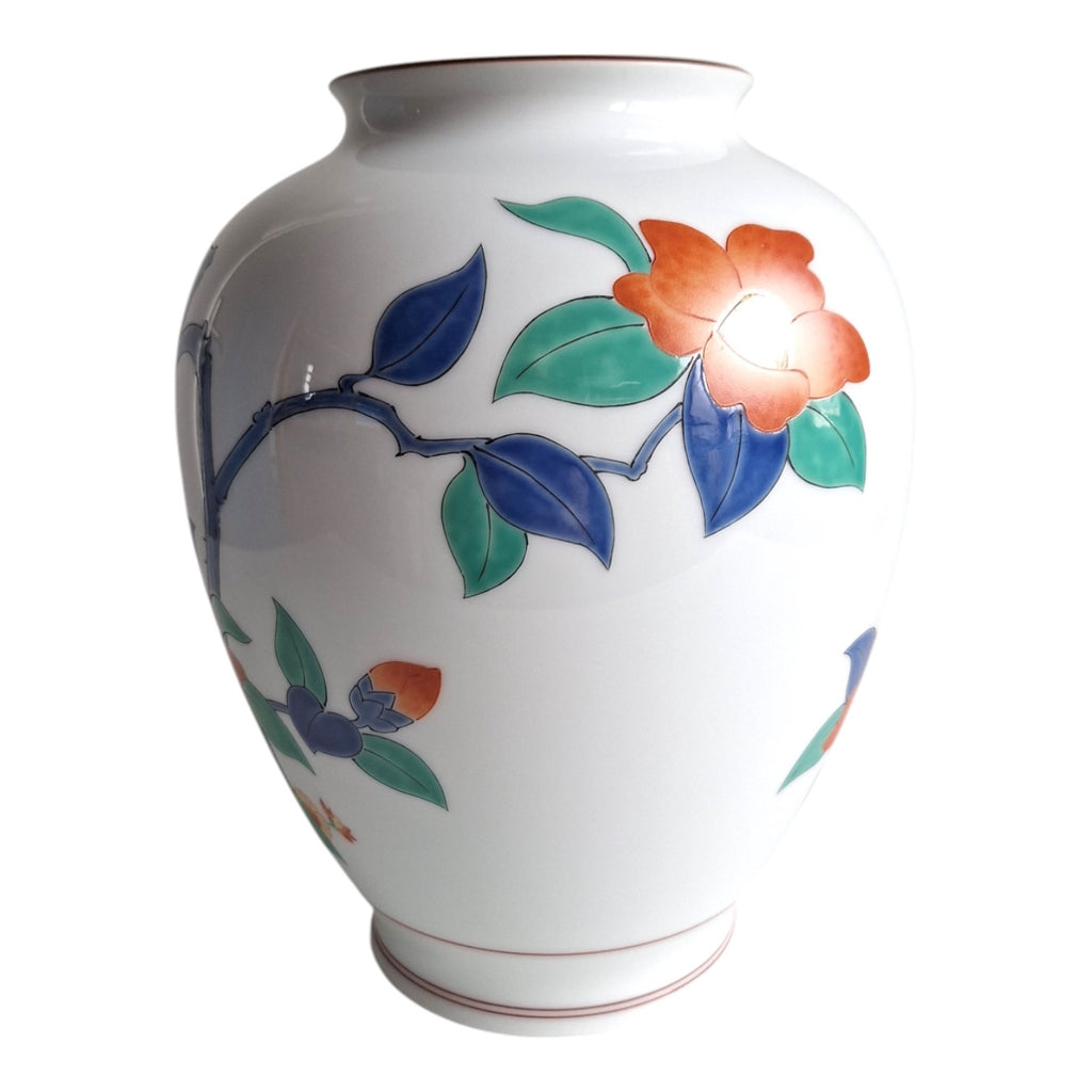 Koransha Sakaida Kakiemon Vase – Hand-Painted, Signed, Japan 1982