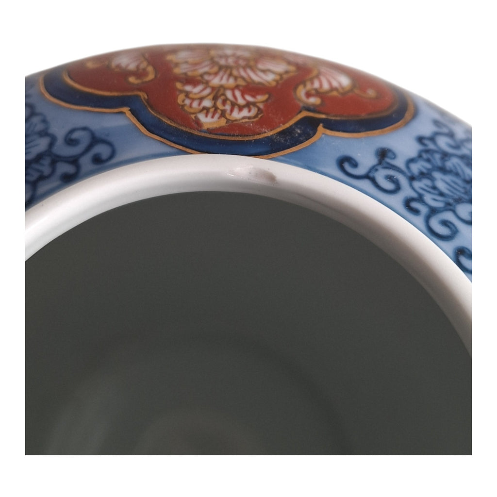 Set aus zwei Gold Imari Ingwertöpfen – Japanisches Porzellan, 15 cm