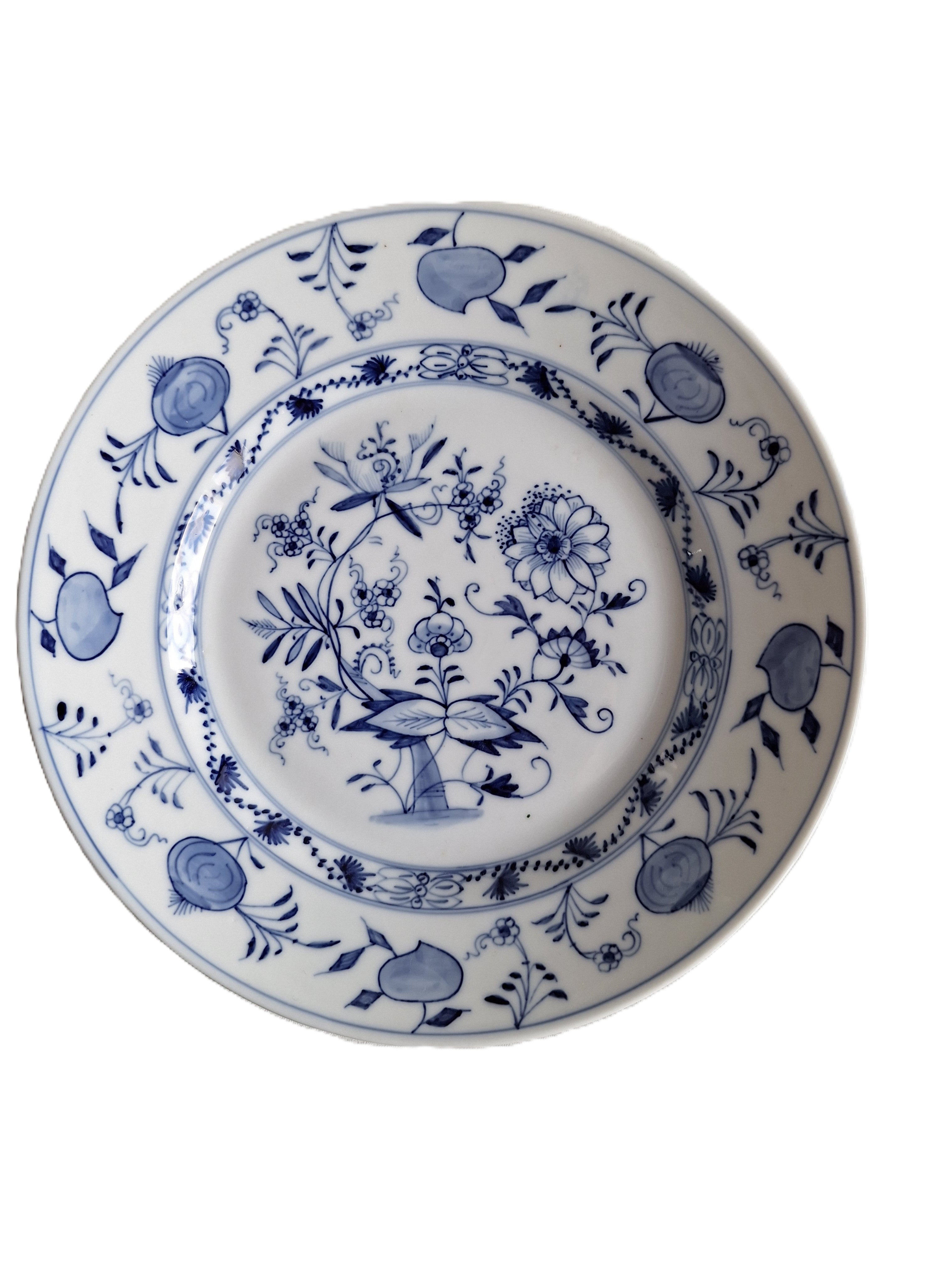 Louis Regout Mosa Teller | Zwiebelmuster Dekor | Maastrichter Porzellan | Ø 21,7 cm