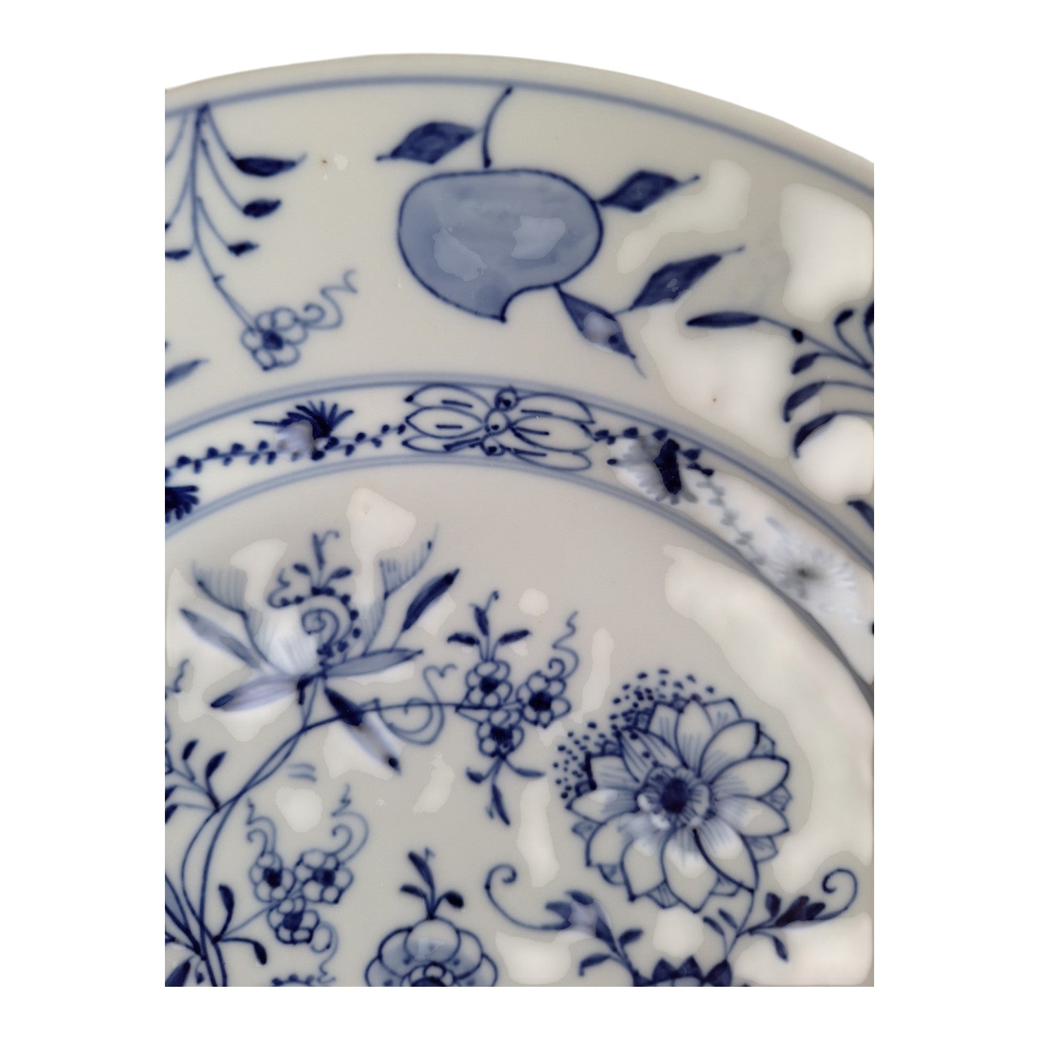 Louis Regout Mosa Teller | Zwiebelmuster Dekor | Maastrichter Porzellan | Ø 21,7 cm