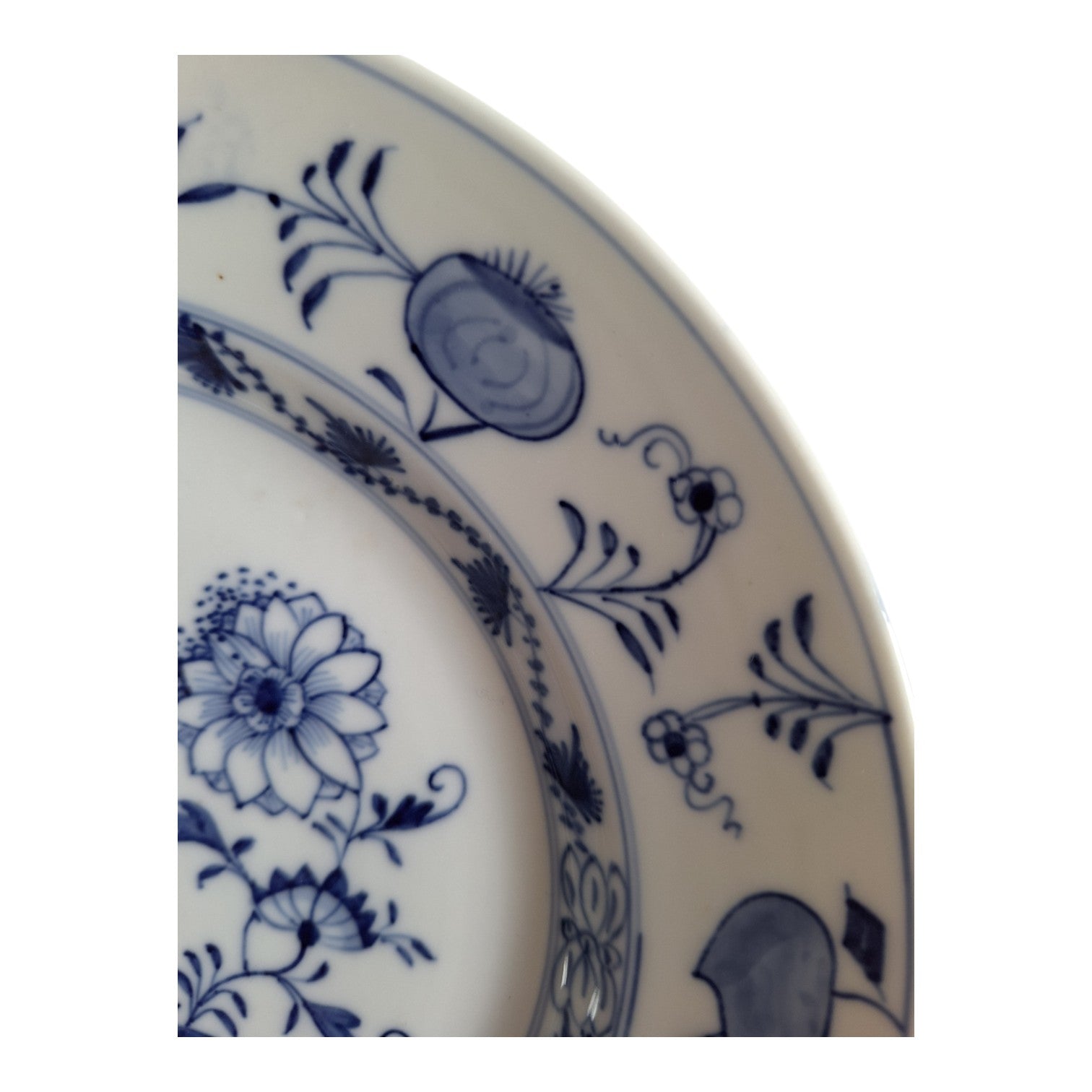 Louis Regout Mosa Teller | Zwiebelmuster Dekor | Maastrichter Porzellan | Ø 21,7 cm