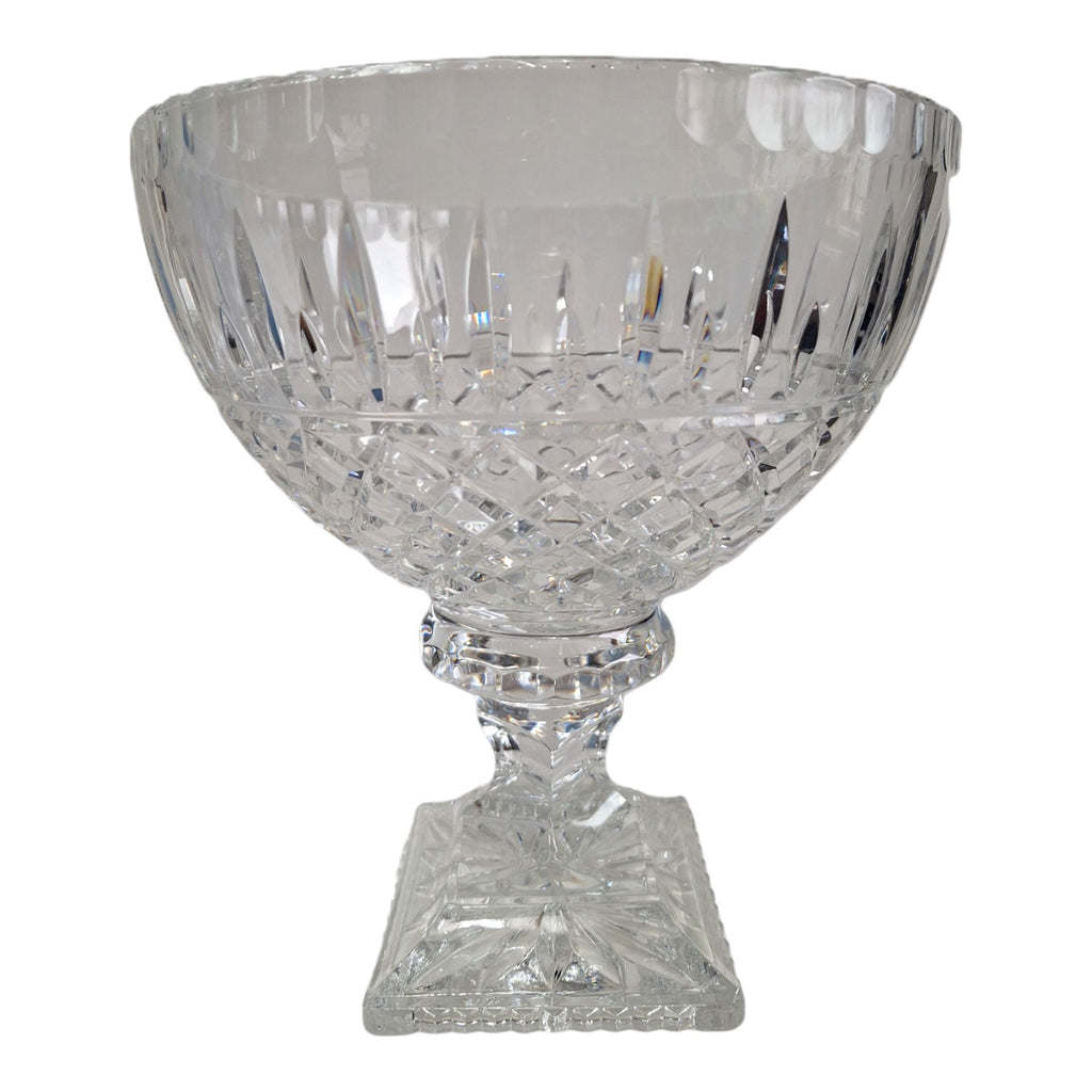 Kristall-Bowle | Geschliffenes Klarglas | H. 26,5 cm | 3,7 kg