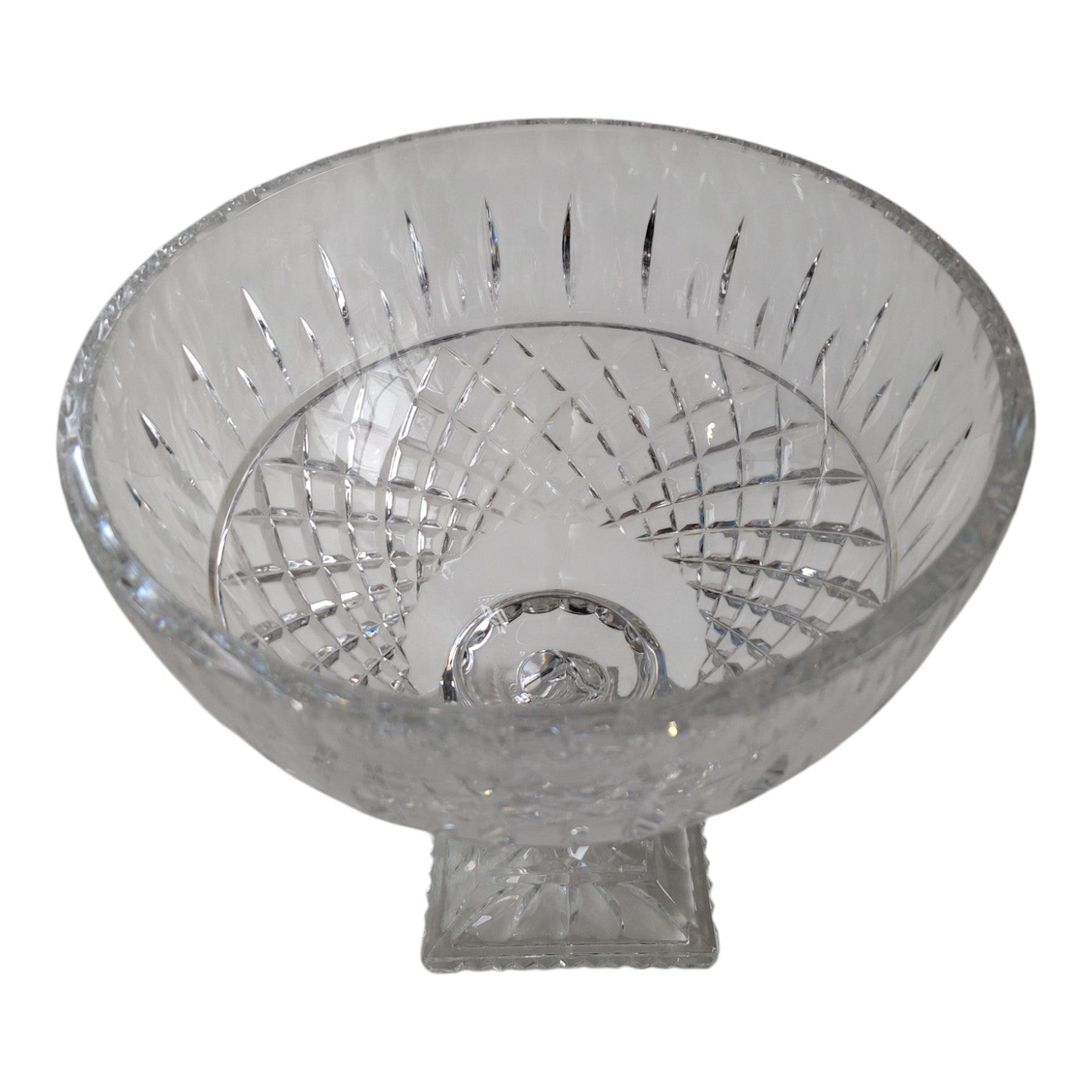 Kristall-Bowle | Geschliffenes Klarglas | H. 26,5 cm | 3,7 kg