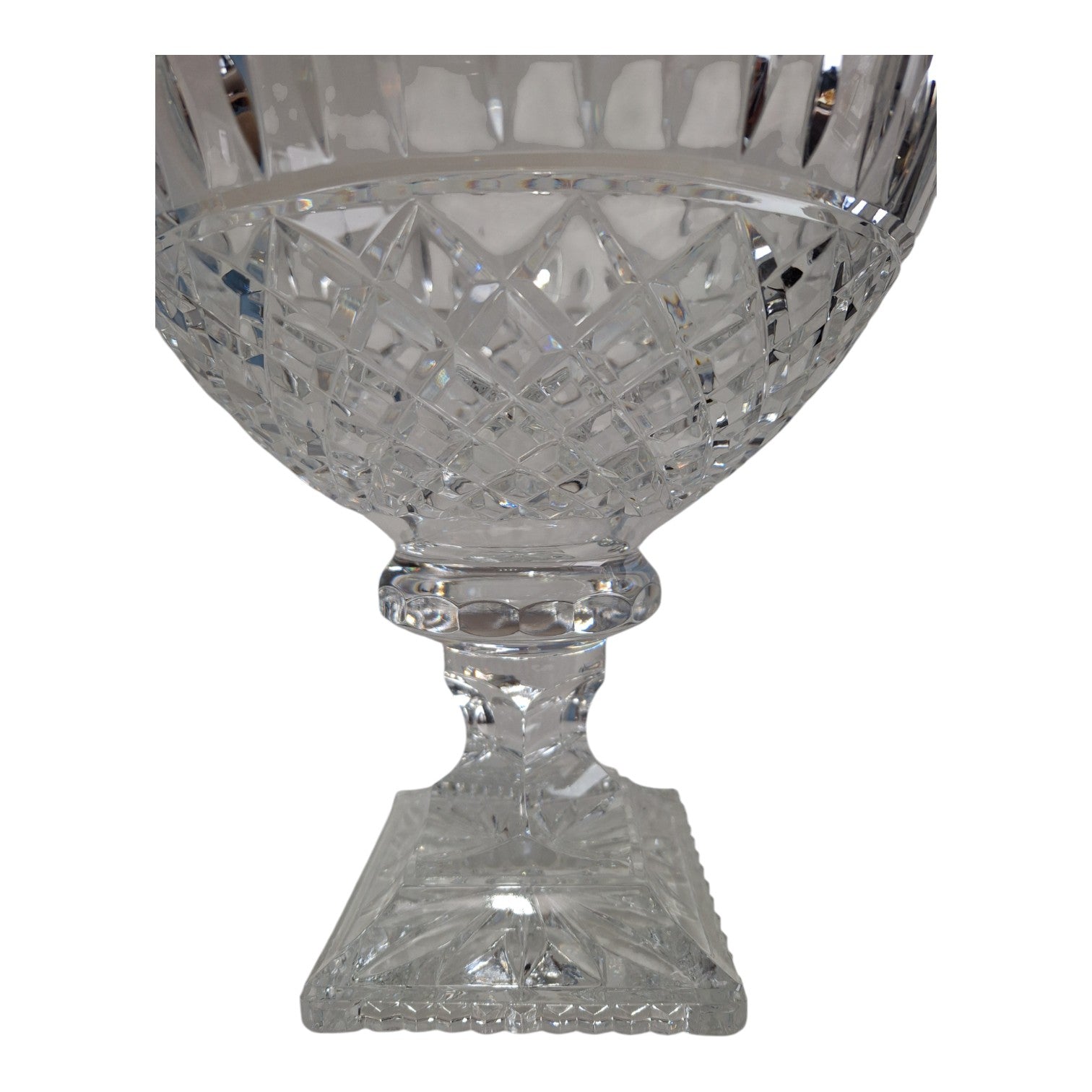 Kristall-Bowle | Geschliffenes Klarglas | H. 26,5 cm | 3,7 kg