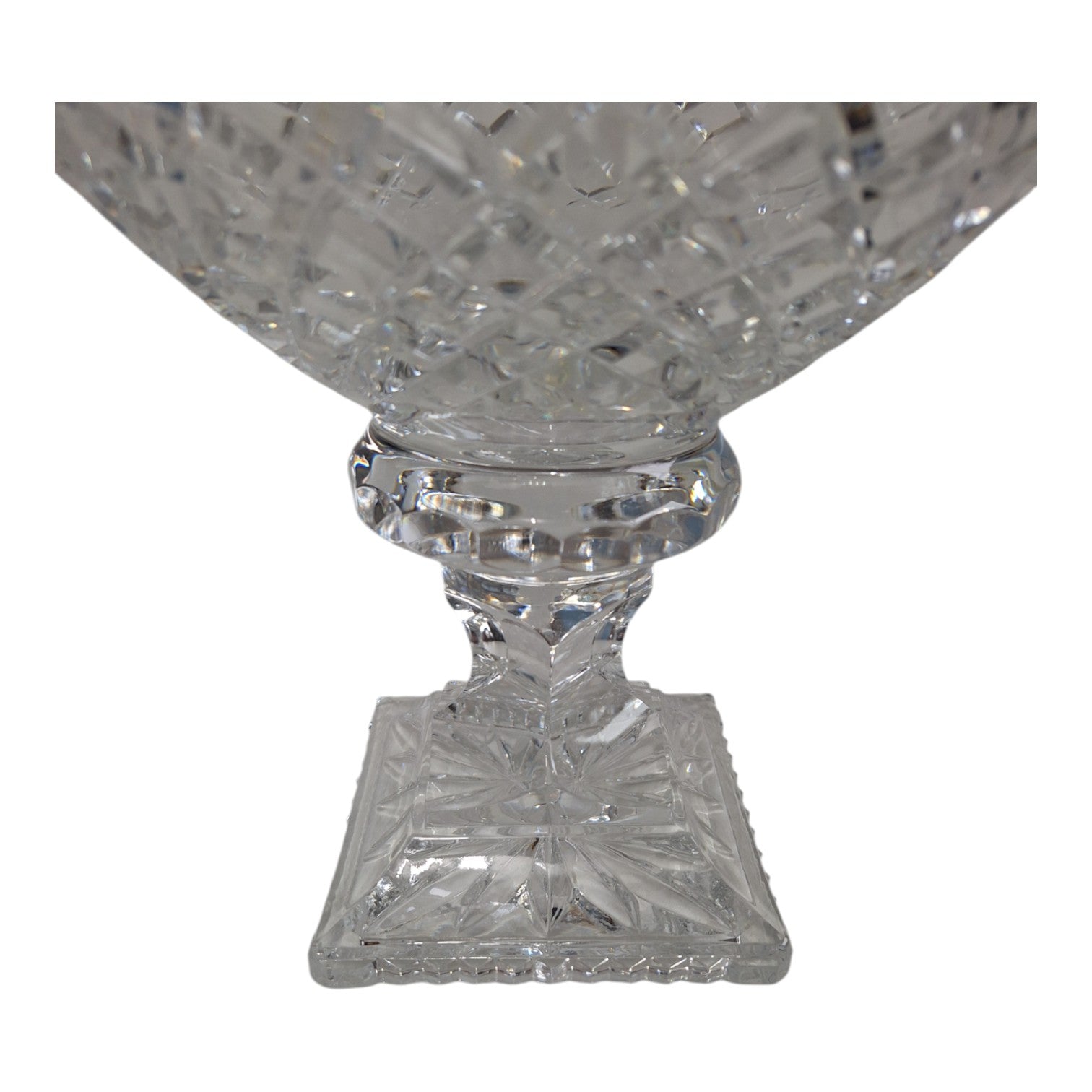 Kristall-Bowle | Geschliffenes Klarglas | H. 26,5 cm | 3,7 kg
