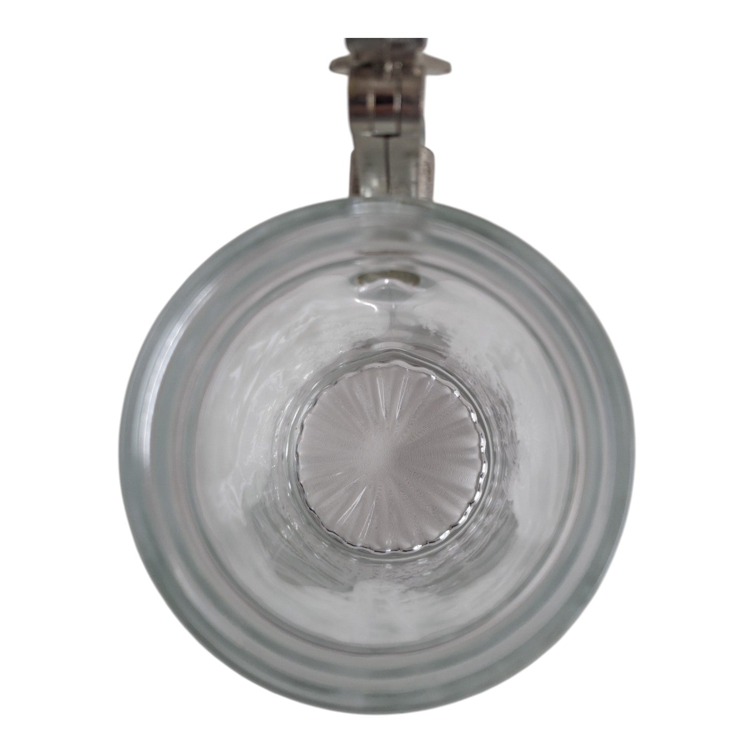 Bierkrug aus Glas mit Deckel | Westdeutschland | H. 17 cm