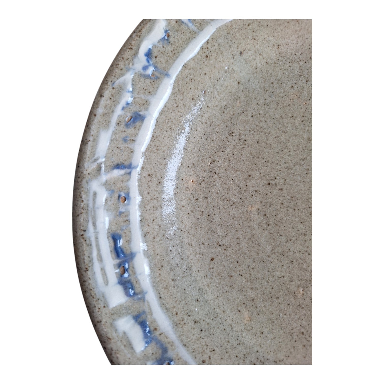 Aardewerk Bord | Gesigneerd Alida Cornelia Spence (ACS) | Geëmailleerde Rand | Ø 22,5 cm
