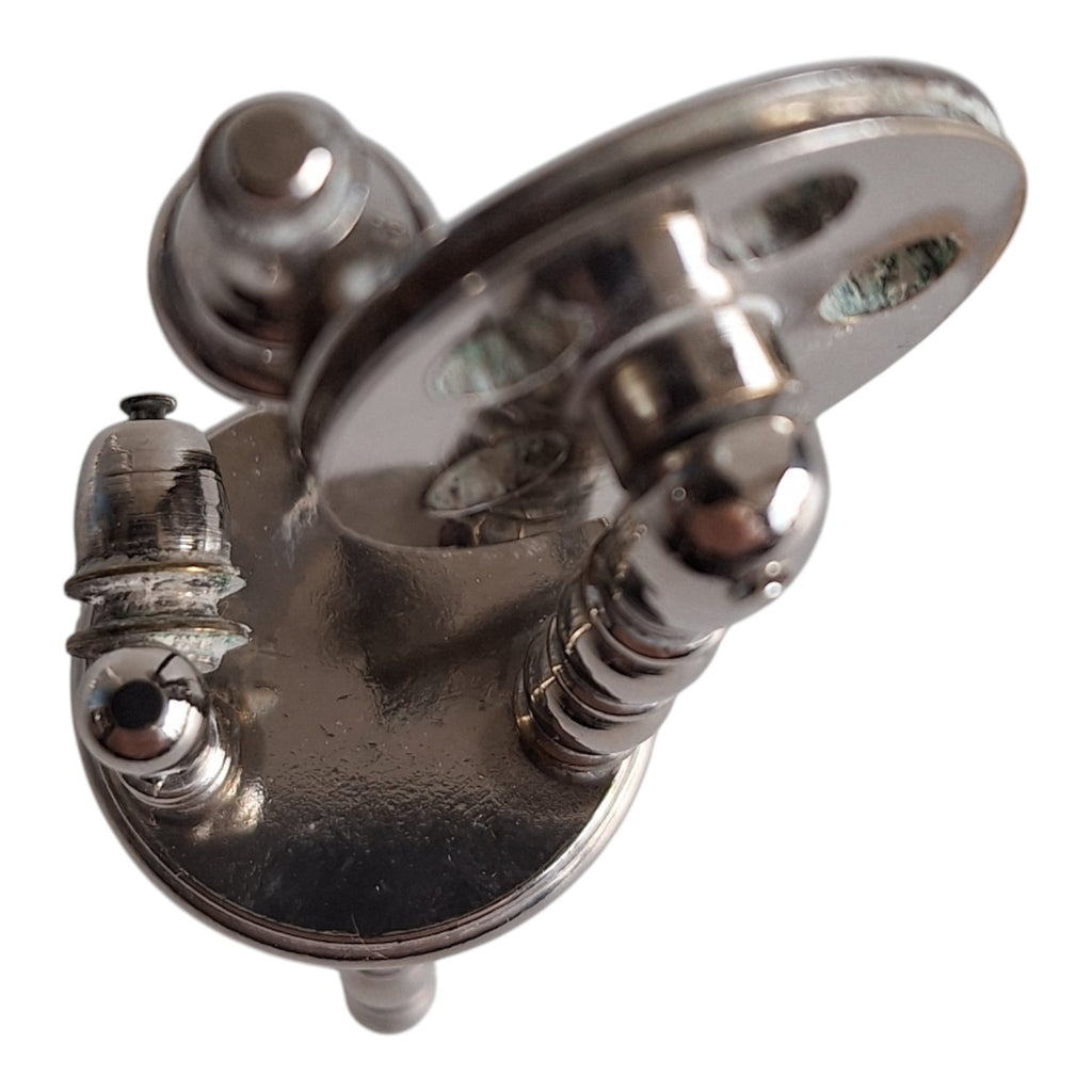 Versilbertes Miniatur-Spinnrad