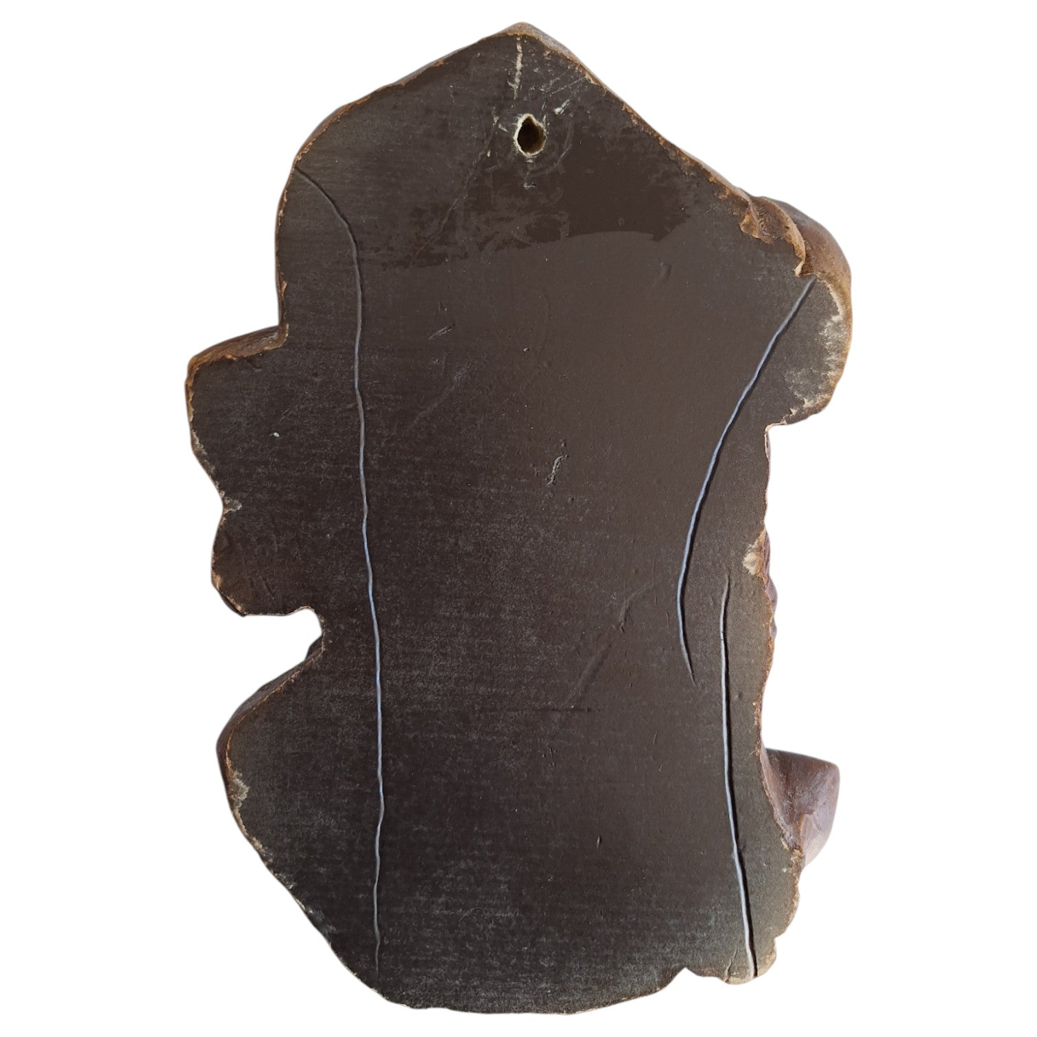 Holzgeschnitzte Figur Mann mit Hut, Schnurrbart und Pfeife – Schwarzwald-Stil