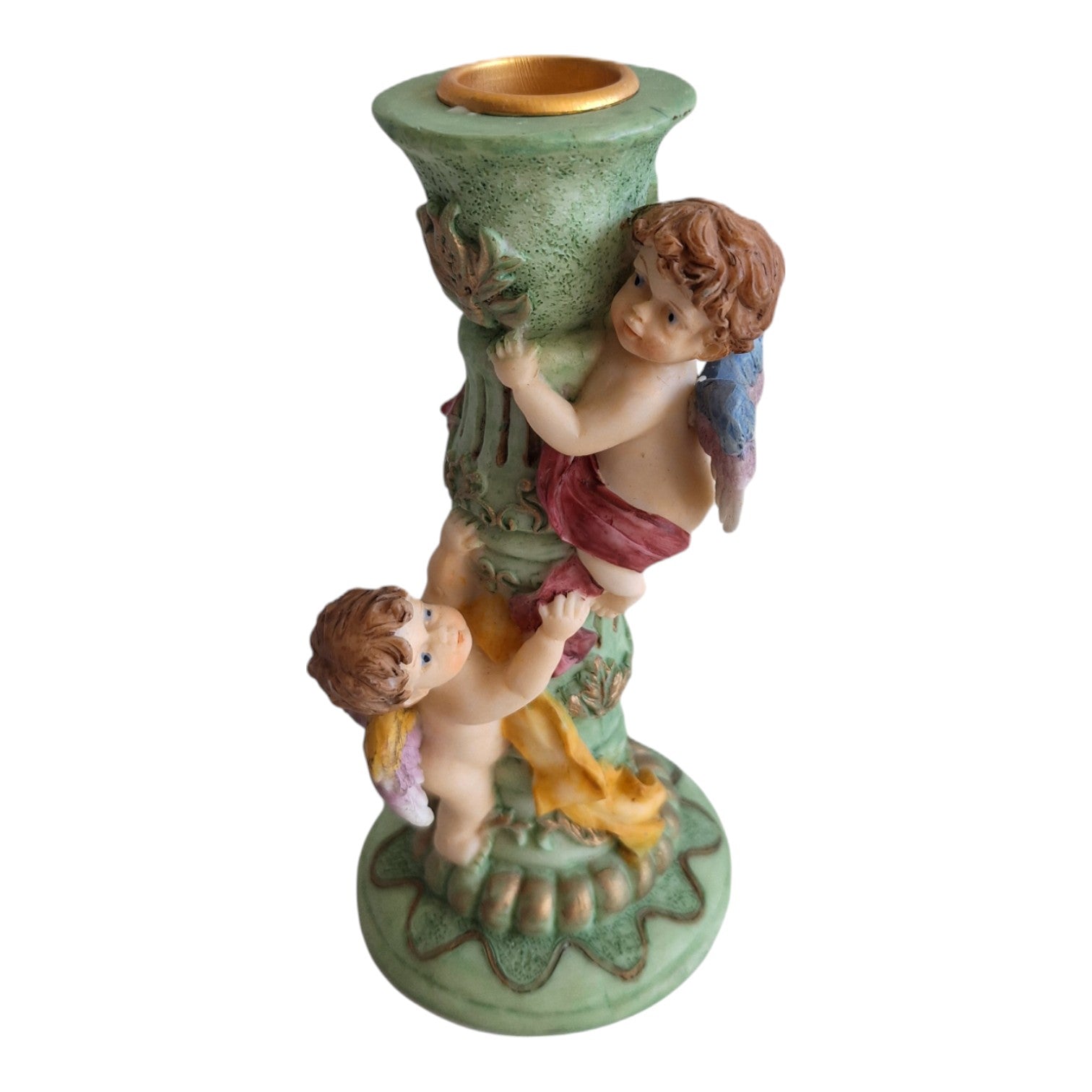 Liebesengel, Amor-Kerzenleuchter, aus Kunstharz