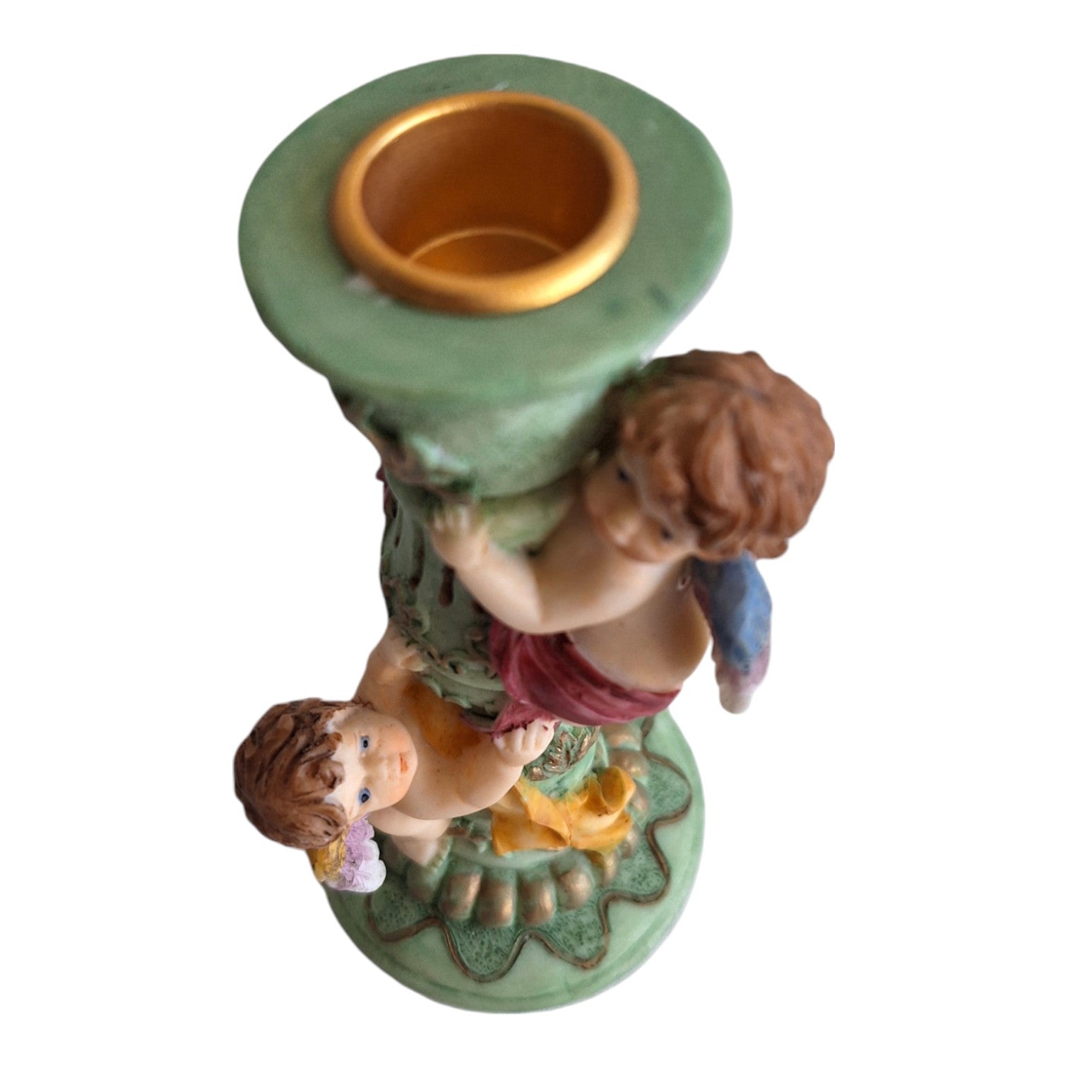 Liebesengel, Amor-Kerzenleuchter, aus Kunstharz