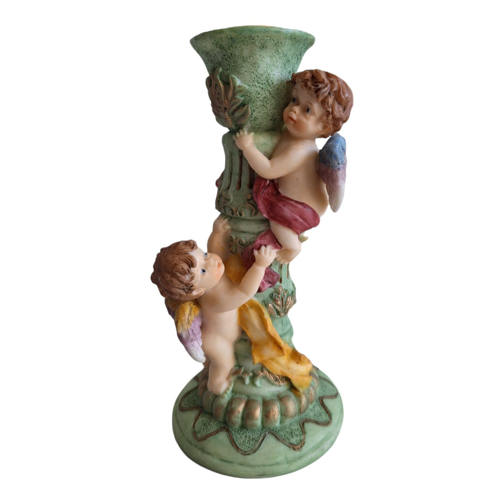 Liebesengel, Amor-Kerzenleuchter, aus Kunstharz