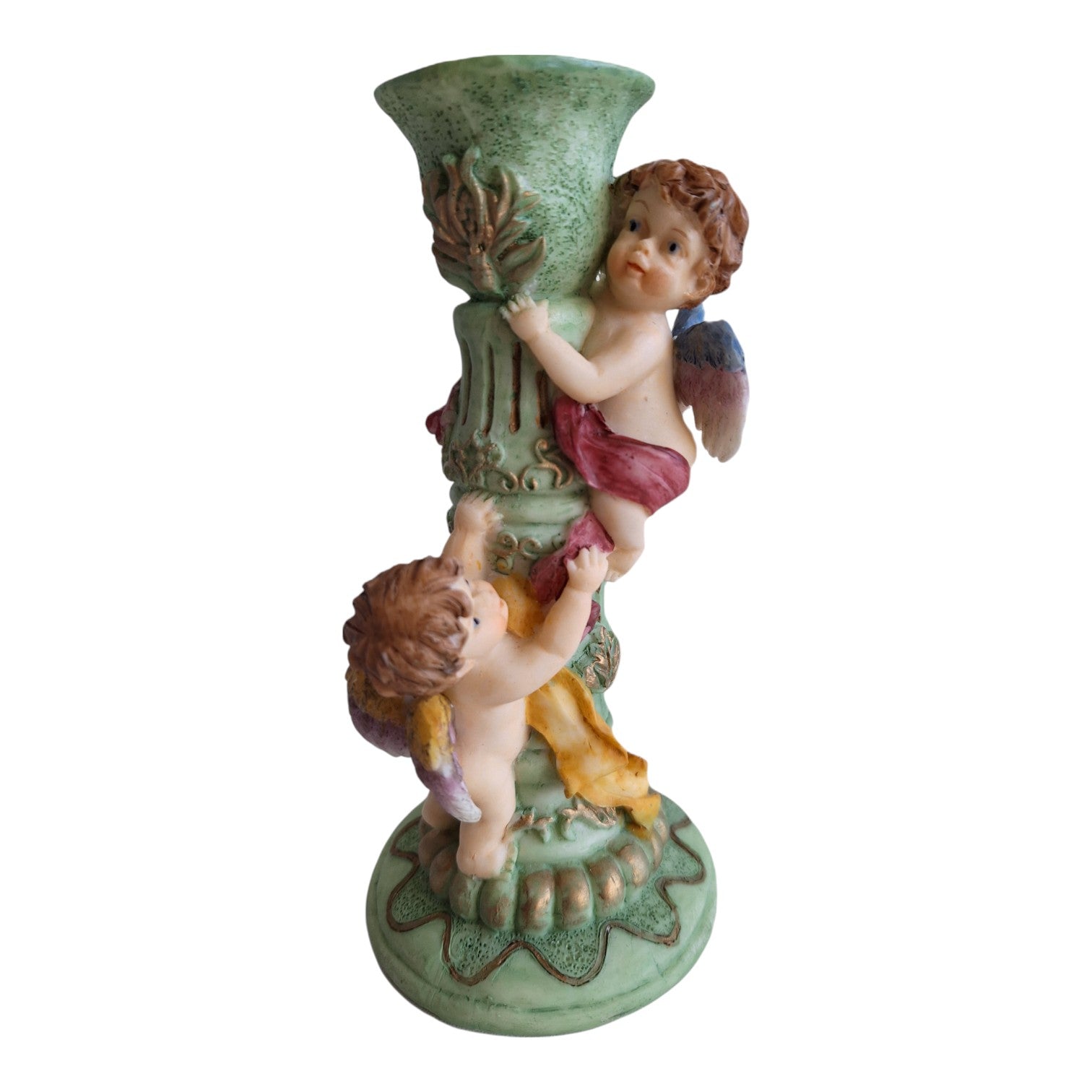 Liebesengel, Amor-Kerzenleuchter, aus Kunstharz