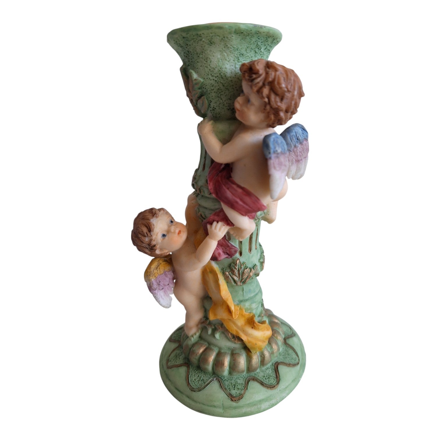 Liebesengel, Amor-Kerzenleuchter, aus Kunstharz