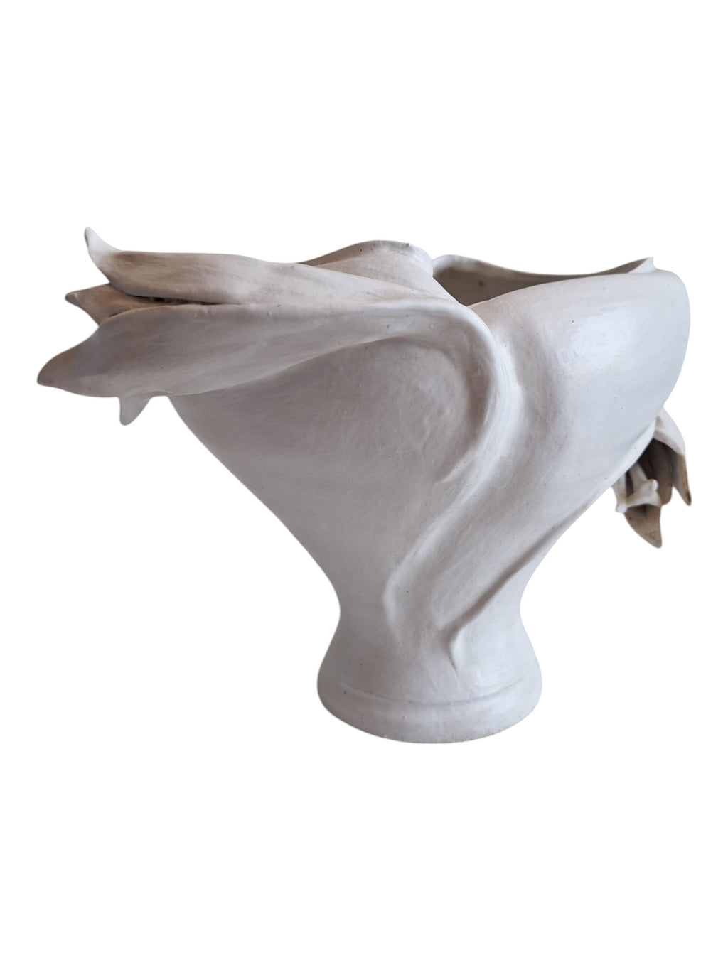 Signierter Keramik-Blumentopf mit Dekoration – Signiert „Hil“