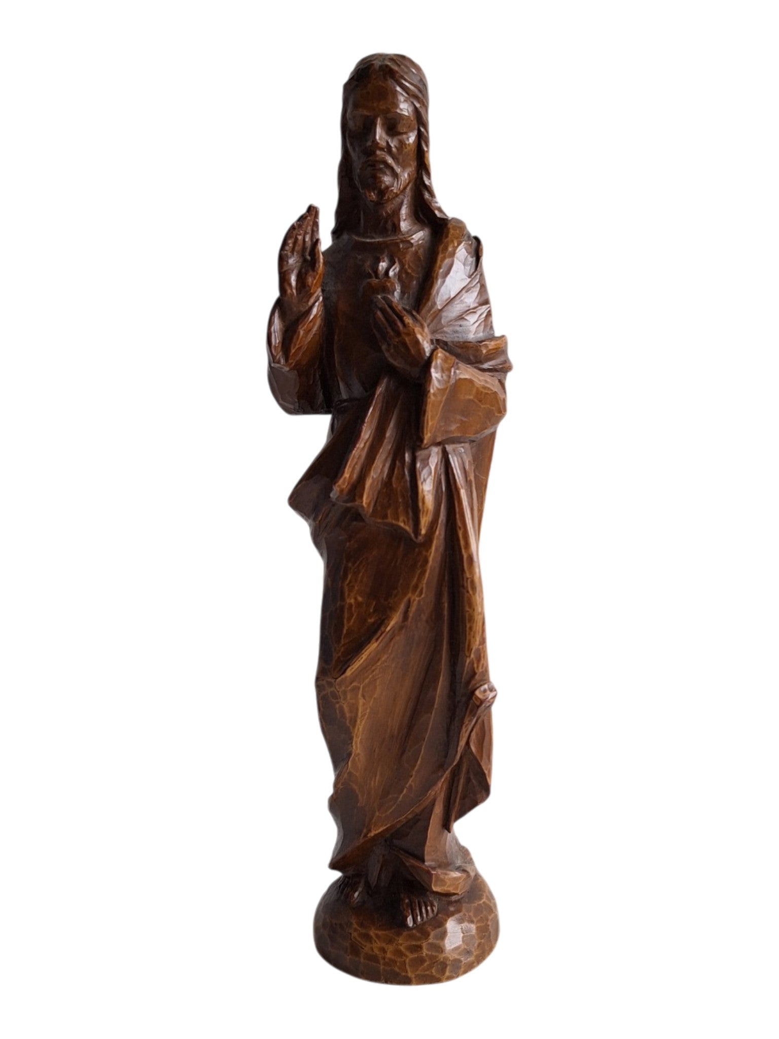 Herz-Jesu-Statue – Kunstharz, 60er-Jahre