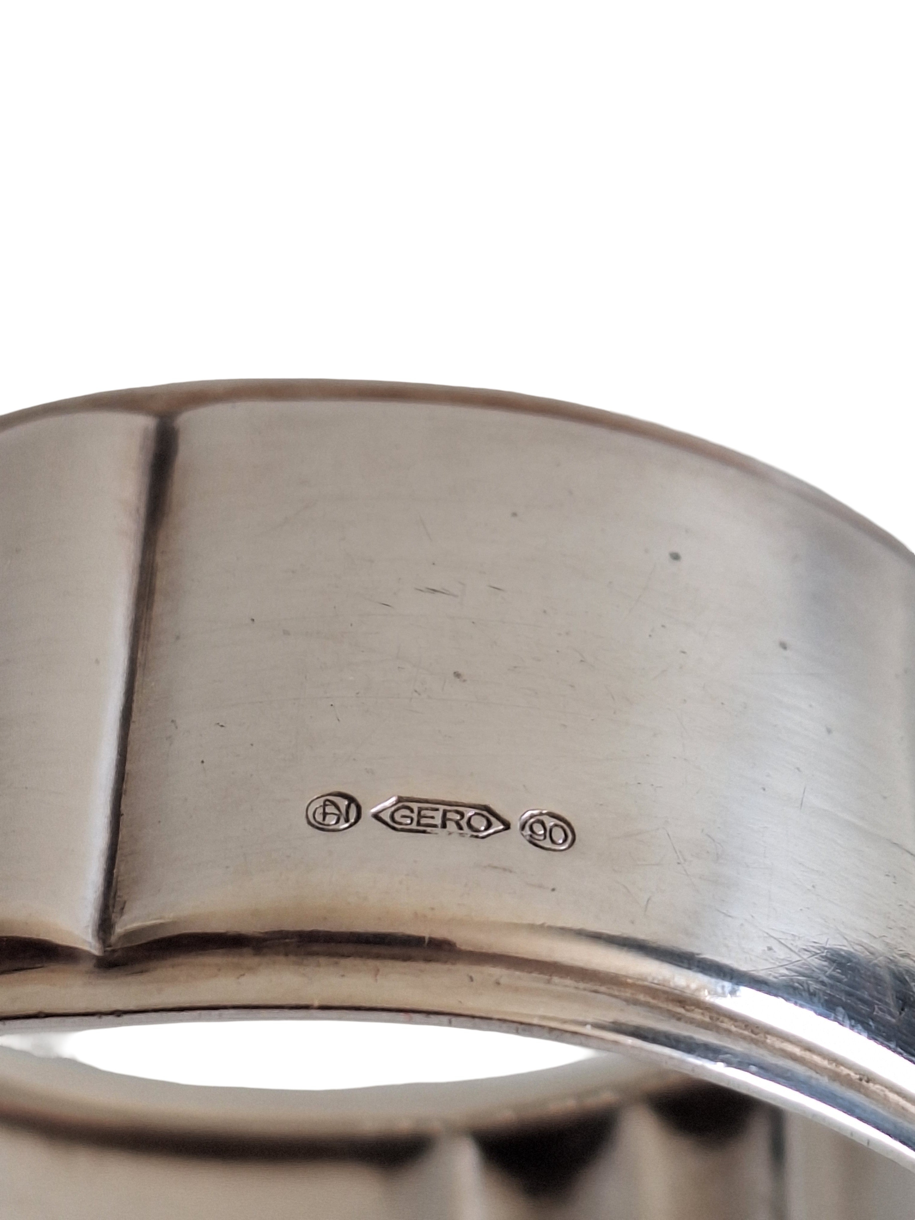Versilberter Serviettenring, GN Gero 90