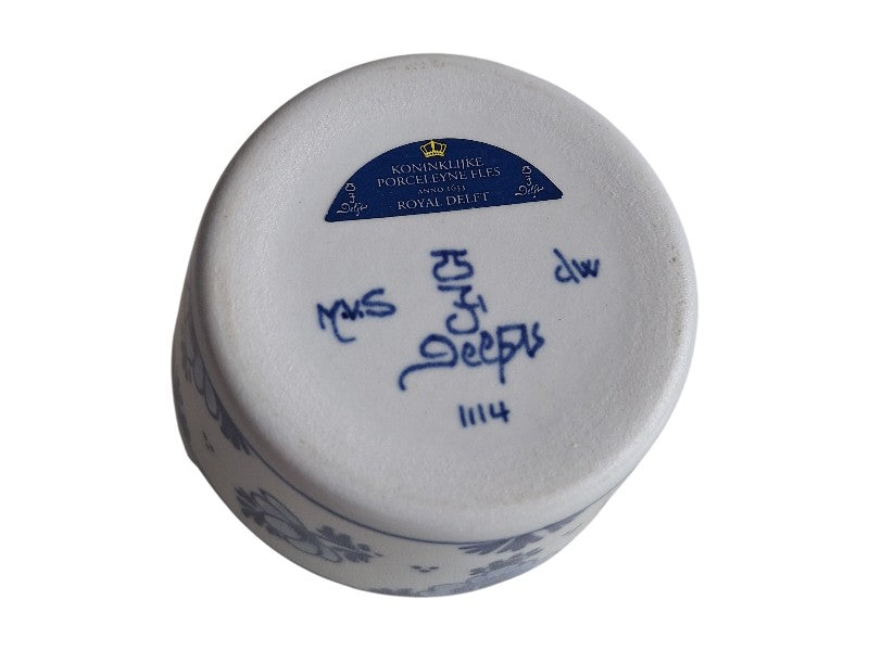 Royal Delft Delfts Blau Geschirr | Butterdose | Meistermaler JvS Stiphout 2002