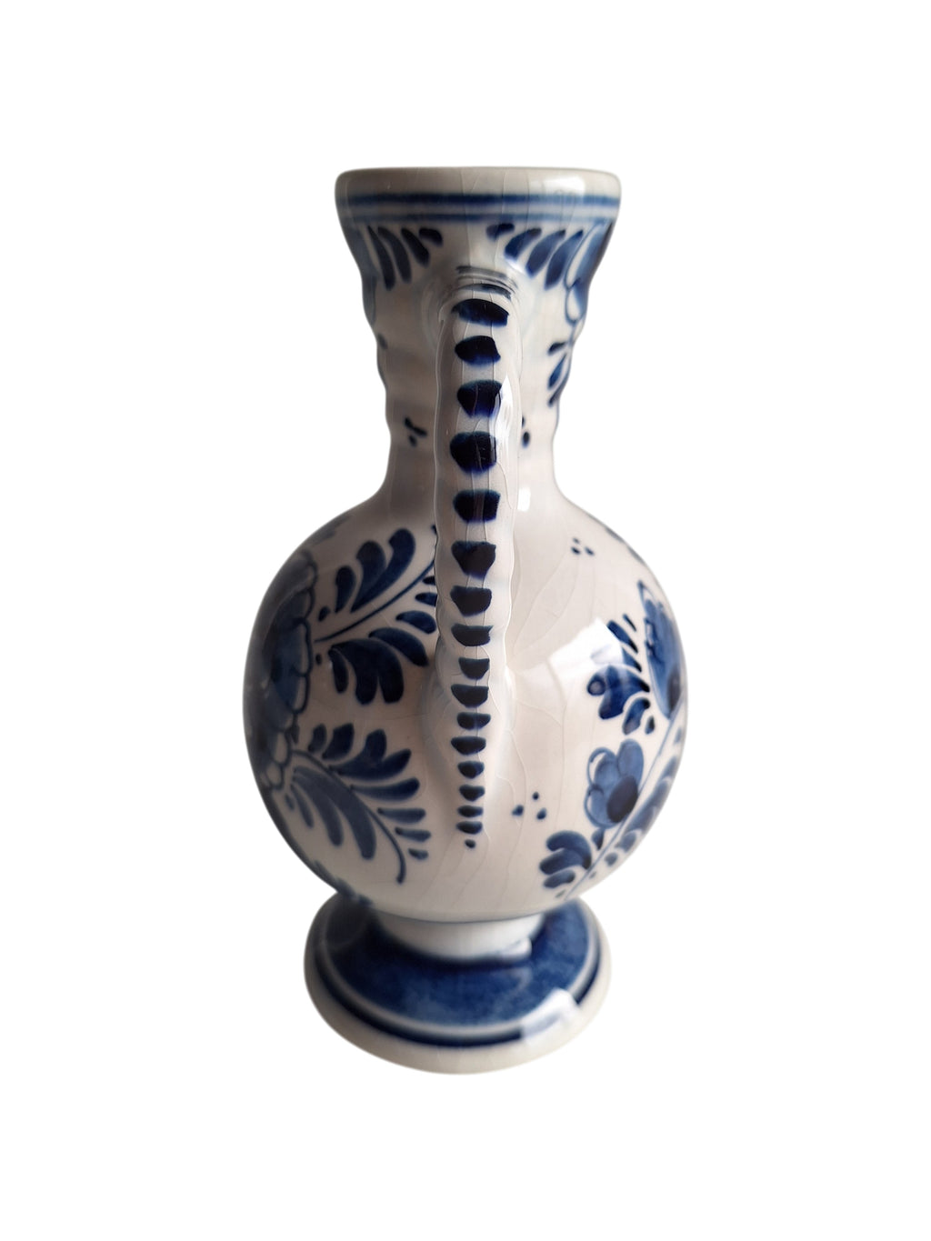 Delftblaues Kännchen | Keramikfabrik Velsen | Handbemaltes Blumenmotiv