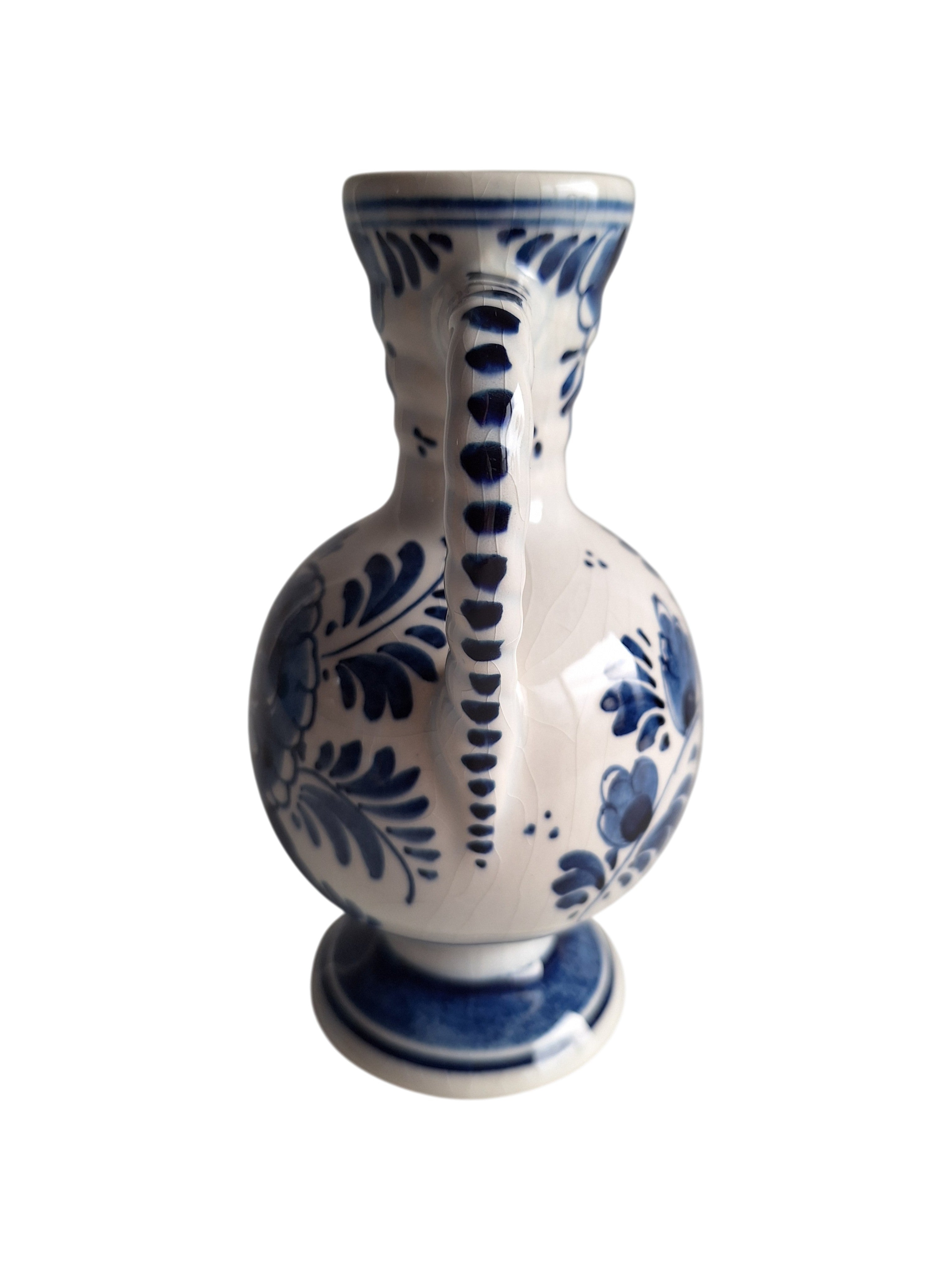 Delftblaues Kännchen | Keramikfabrik Velsen | Handbemaltes Blumenmotiv