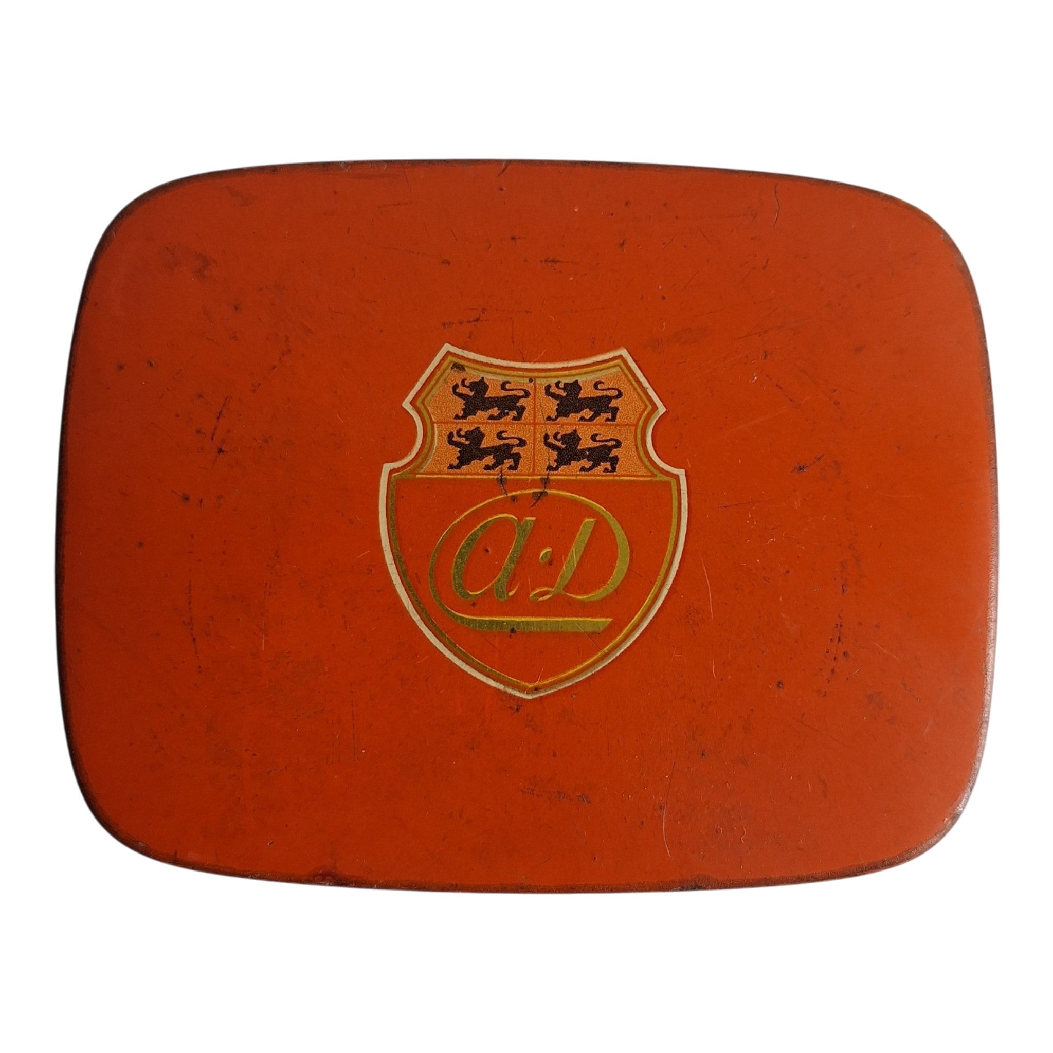 Driessen Kakao Dose — Jugendstil Orange Blechdose Rotterdam