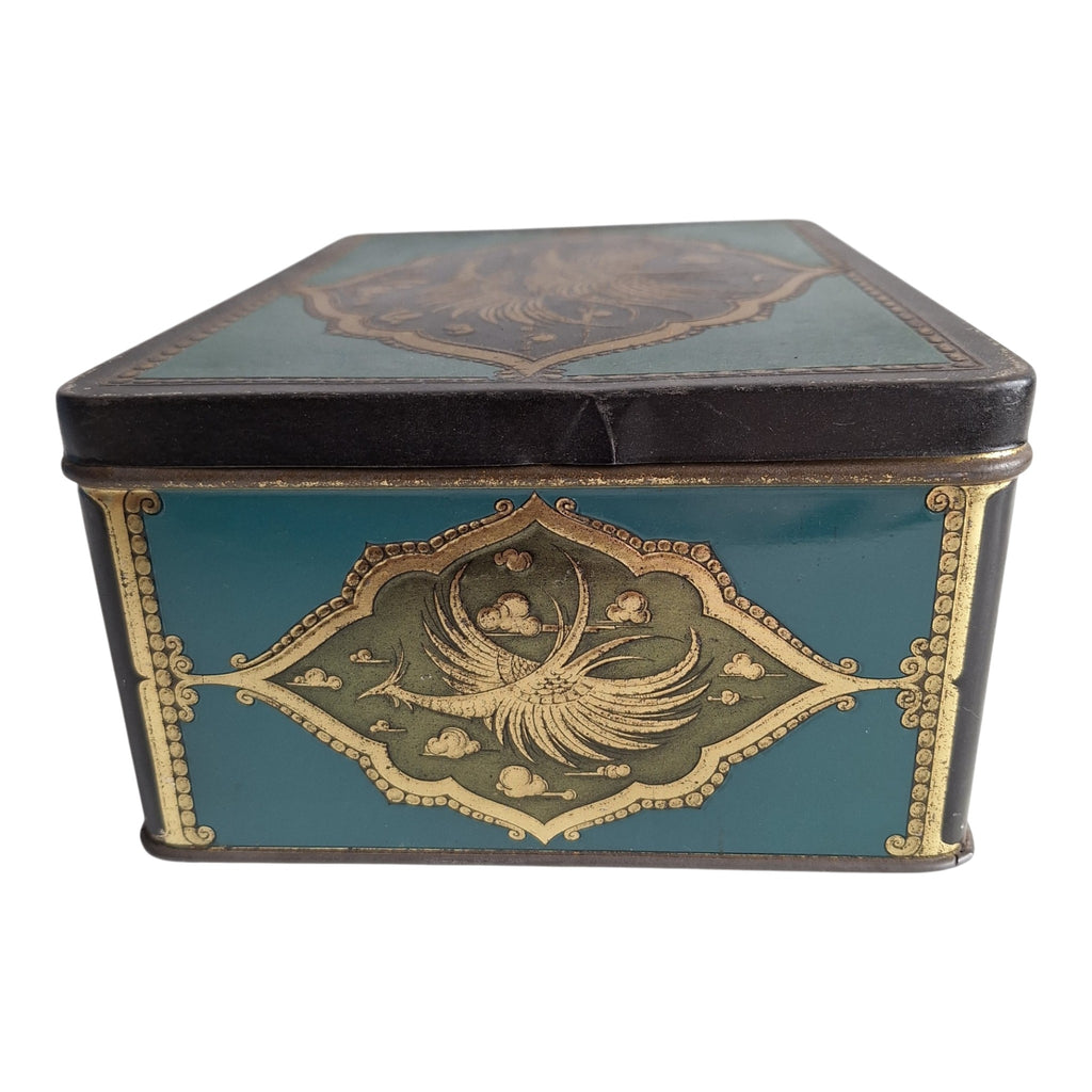 Tabakdose F. Lieftinck Groningen — Orientalisches Motiv Blau & Gold ½ kg Rauchtabak